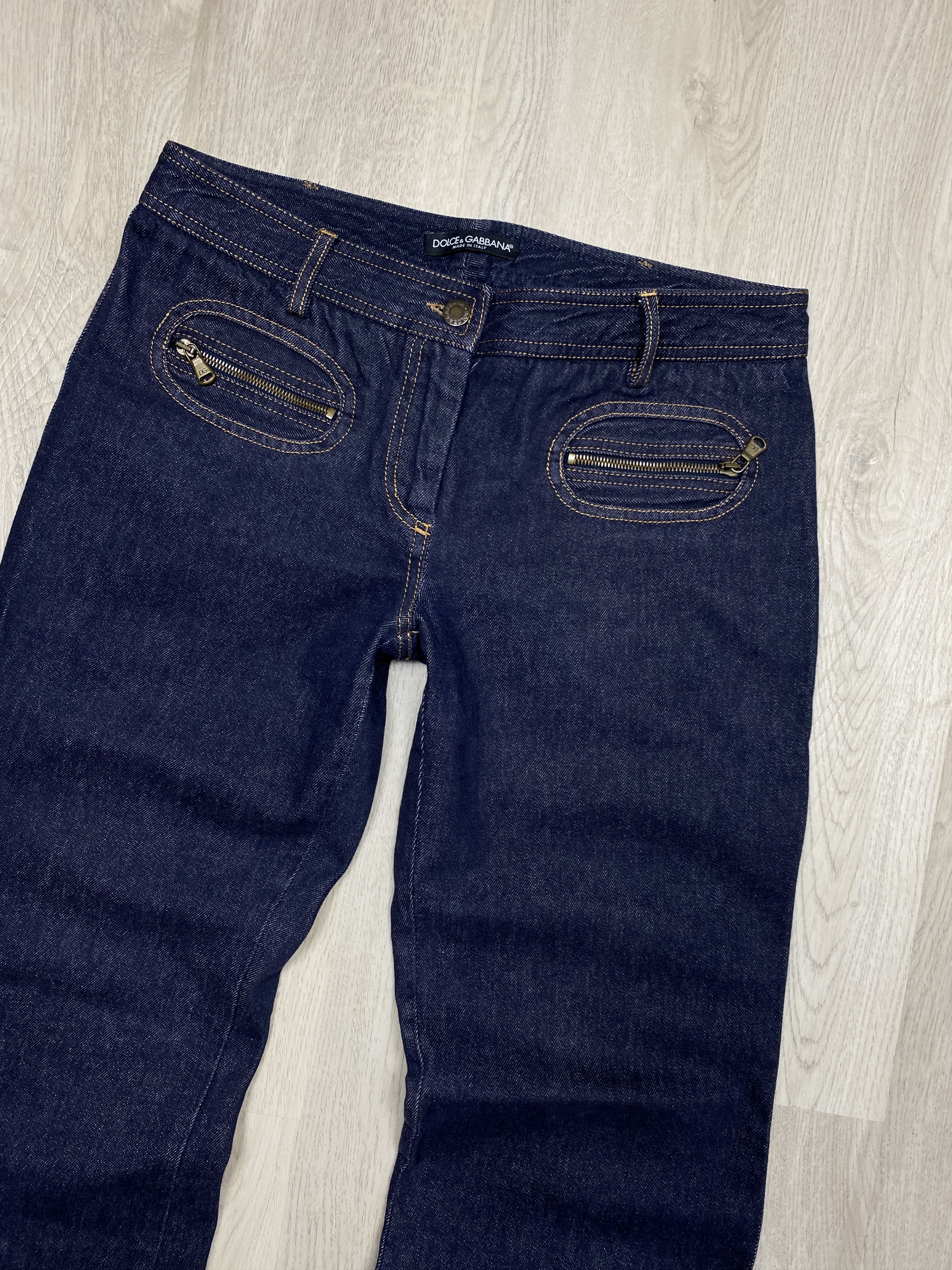 Dolce & Gabbana × Vintage Dolce & Gabbana Vintage Womens Flared Denim Pants Jeans Size 30" / US 8 / IT 44 - 2 Thumbnail