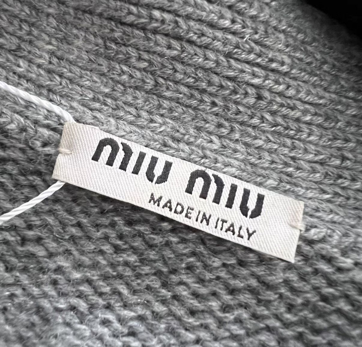 Miu Miu Miu Miu Grey Knit Cardigan J41 Size XS / US 0-2 / IT 36-38 - 4 Thumbnail