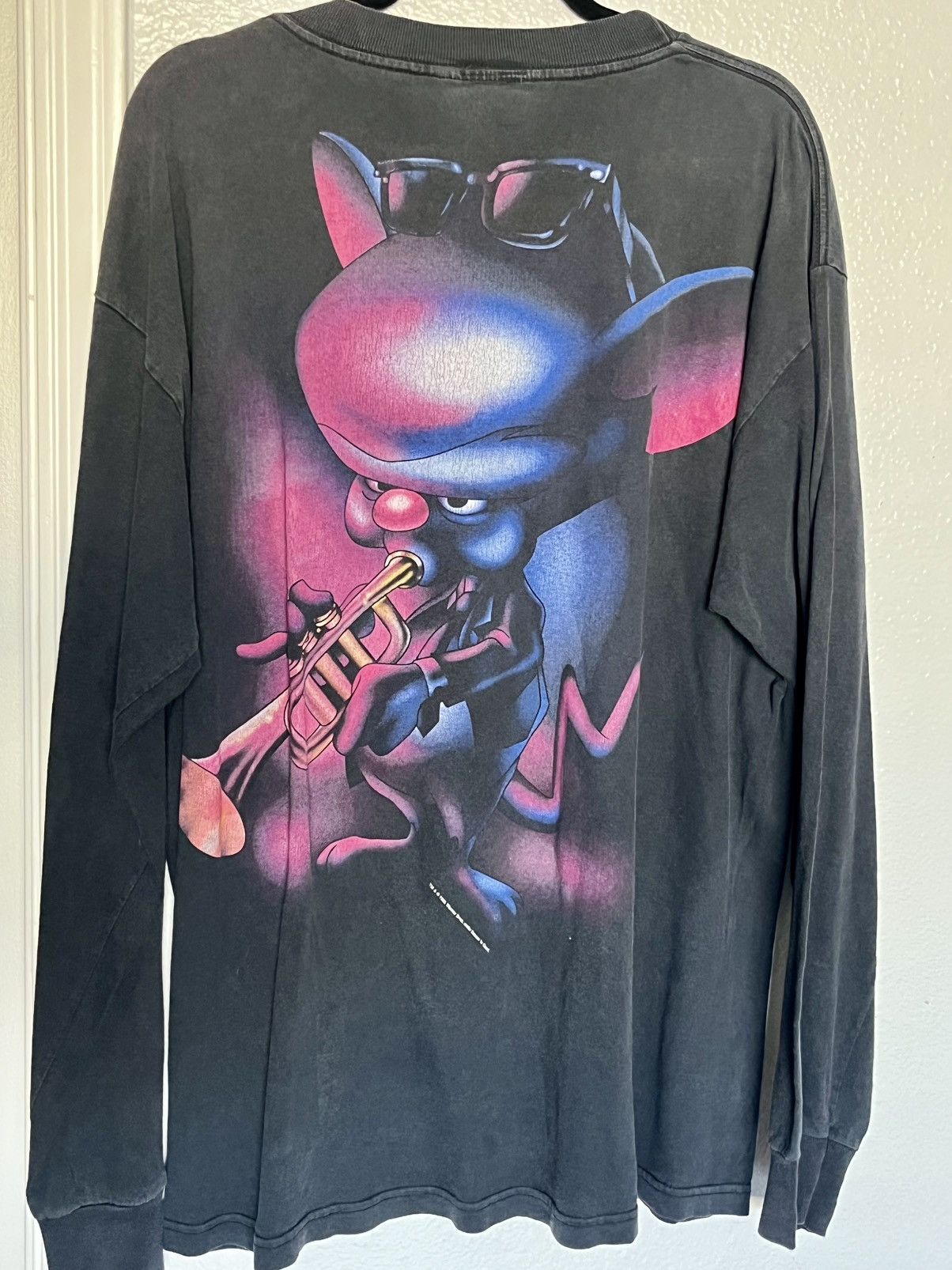 Warner Bros PINKY & THE BRAIN 1995 Animaniacs shirt XL Brain Size US XL / EU 56 / 4 - 2 Thumbnail