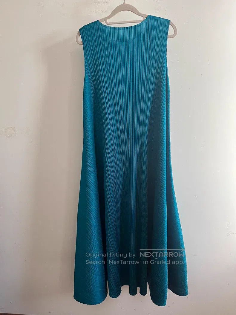 Issey Miyake Issey Miyake Blue Dress Size XXL / US 16-18 / IT 52-54 - 2 Thumbnail