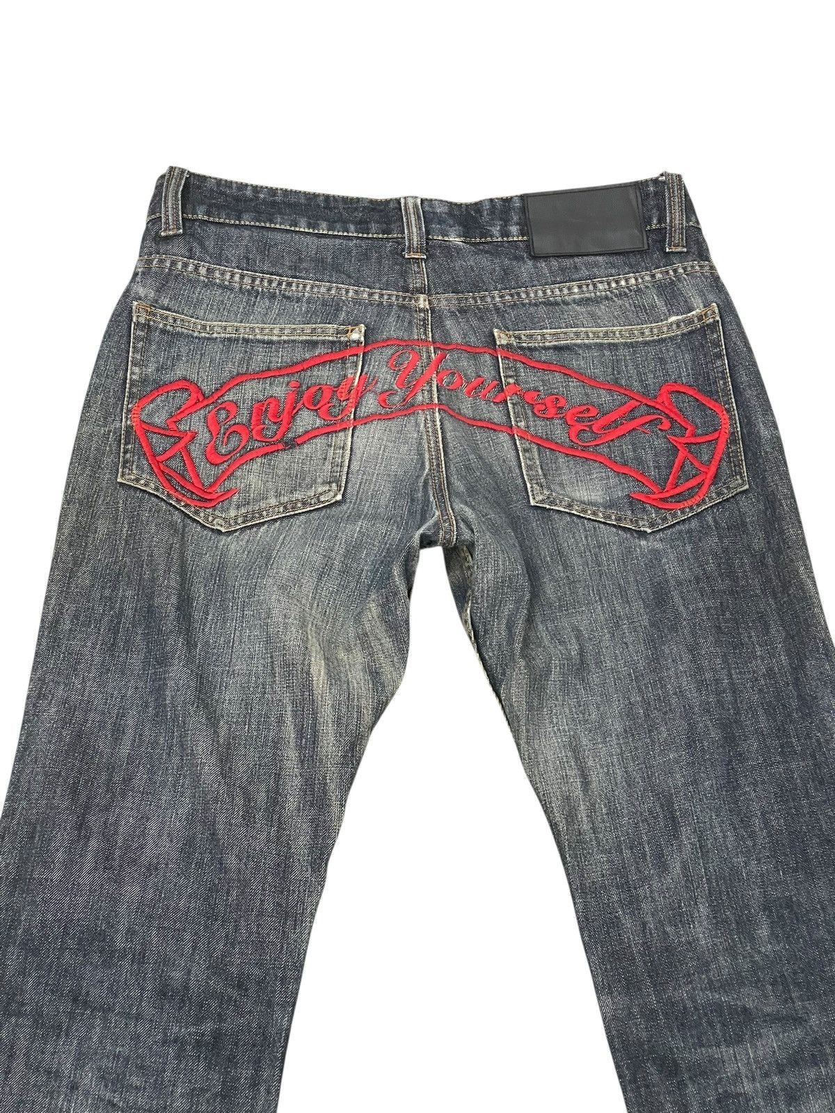 14th Addiction Distress Jeans Avail Avantgarde Embroydery Regular ERD 2🟦6 Size US 32 / EU 48 - 1 Thumbnail