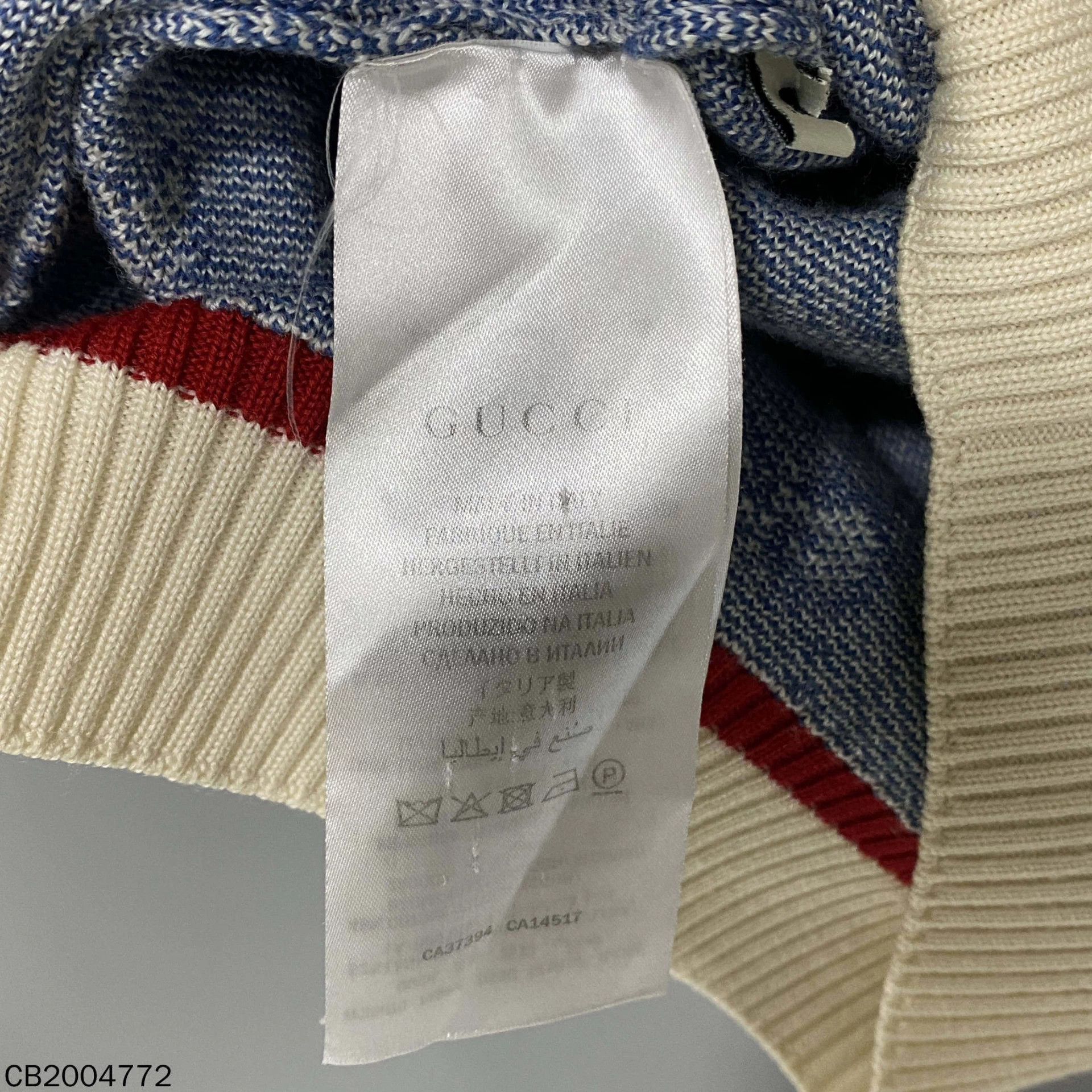 Gucci GUCCI Mist Blue All-Over Print Knit Short-Sleeve M Size M / US 6-8 / IT 42-44 - 4 Thumbnail