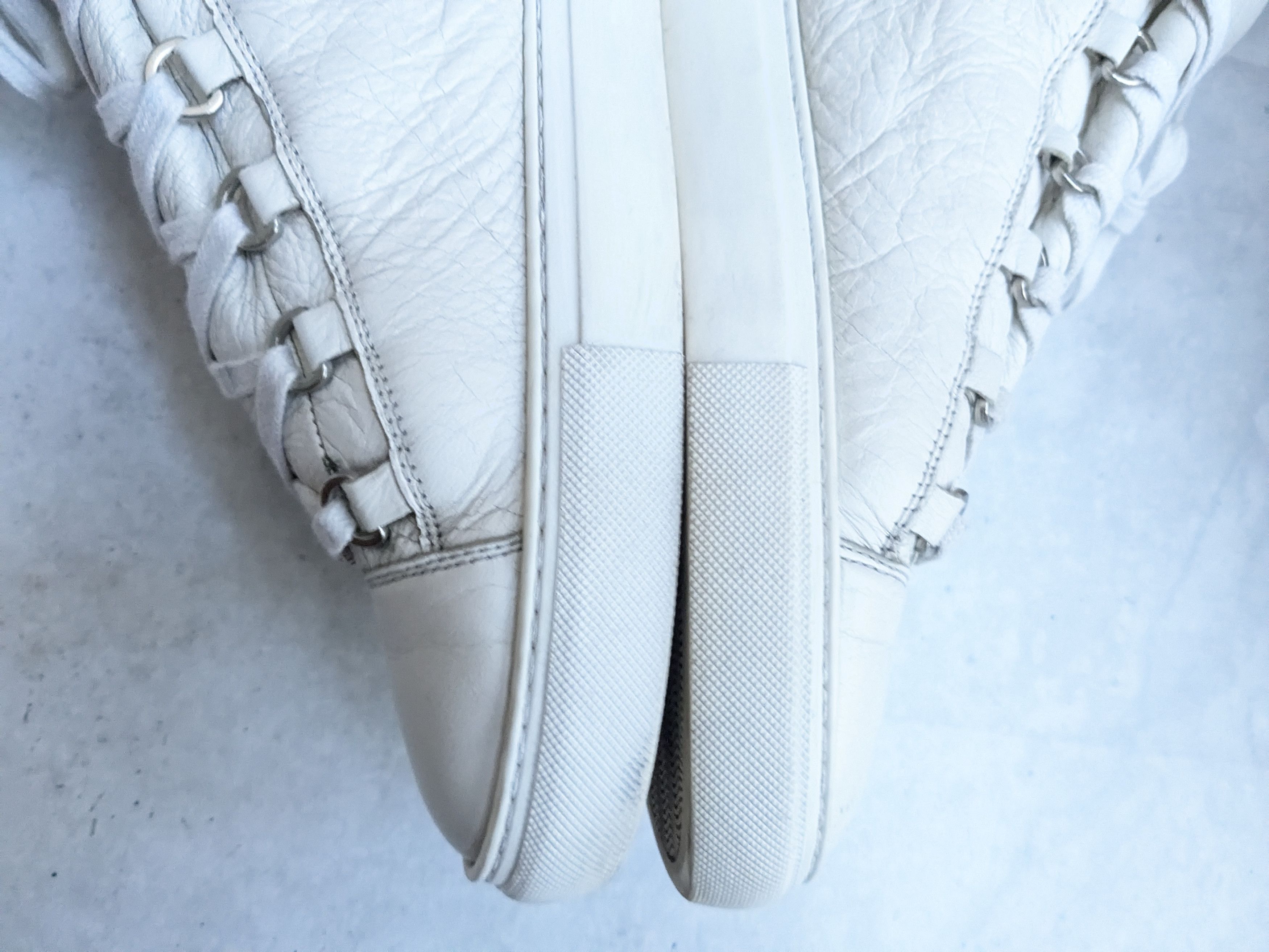 Balenciaga Balenciaga Arena Sneakers White High Tops Leather 14 47 Size US 14 / EU 47 - 10 Thumbnail