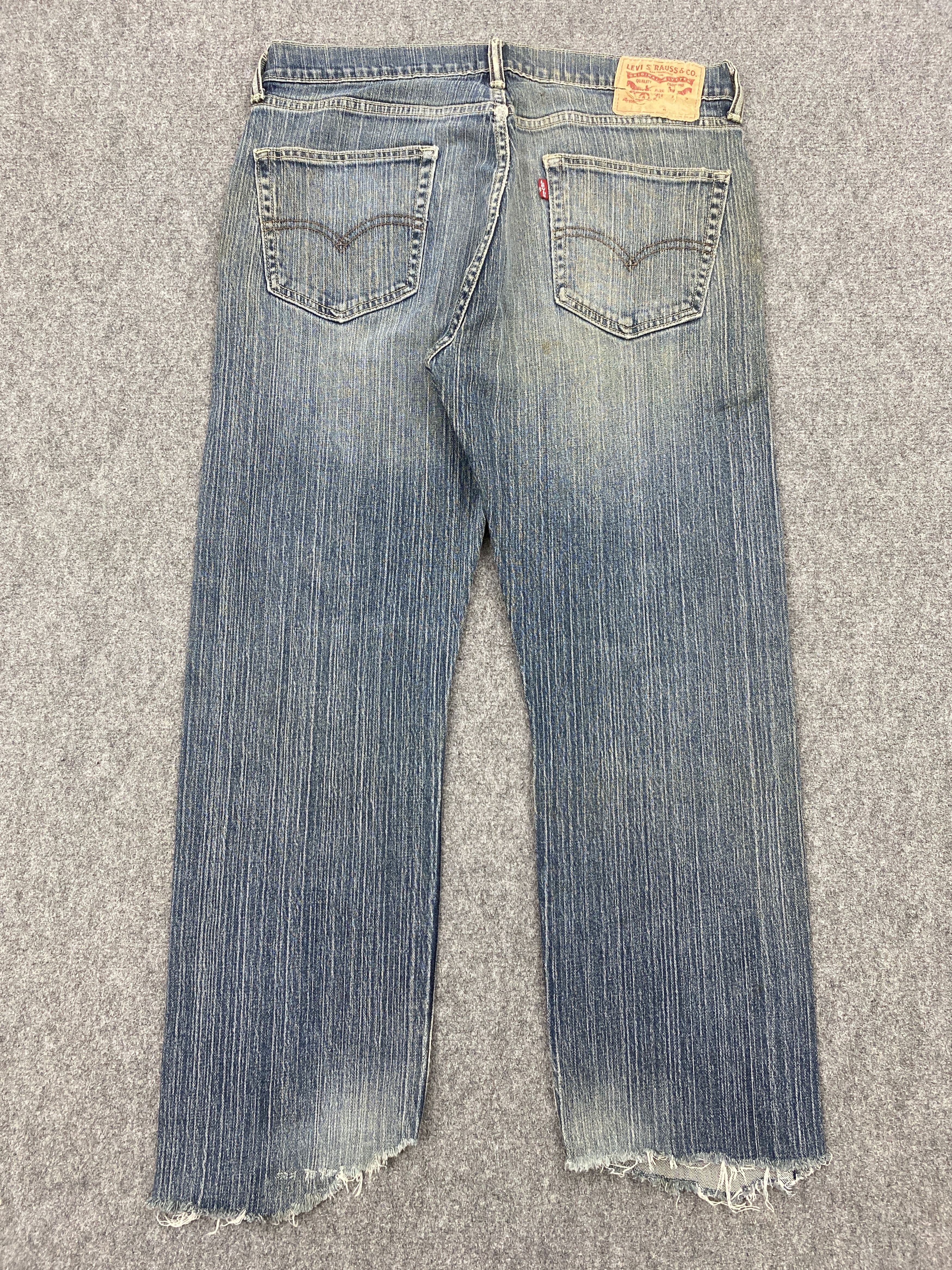 Levi's × Vintage Vintage Levi's Ripped Leg Rusty Denim Jeans Size US 34 / EU 50 - 3 Thumbnail