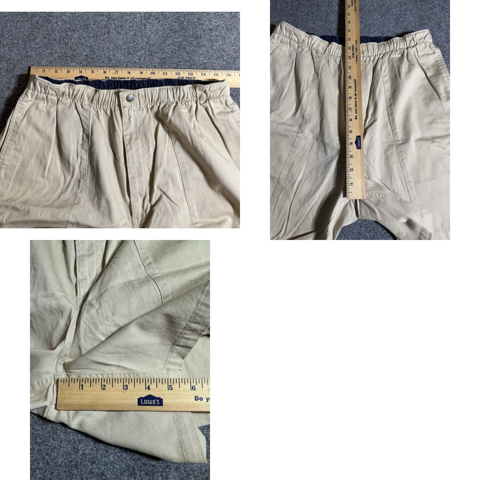 Polo Ralph Lauren VINTAGE 90s/Y2K Polo Ralph Lauren Shorts Khaki Beige Drawstring Pull On Mens L Chino Polo Ralph Lauren Size 36" / US 14 / IT 50 - 8 Thumbnail