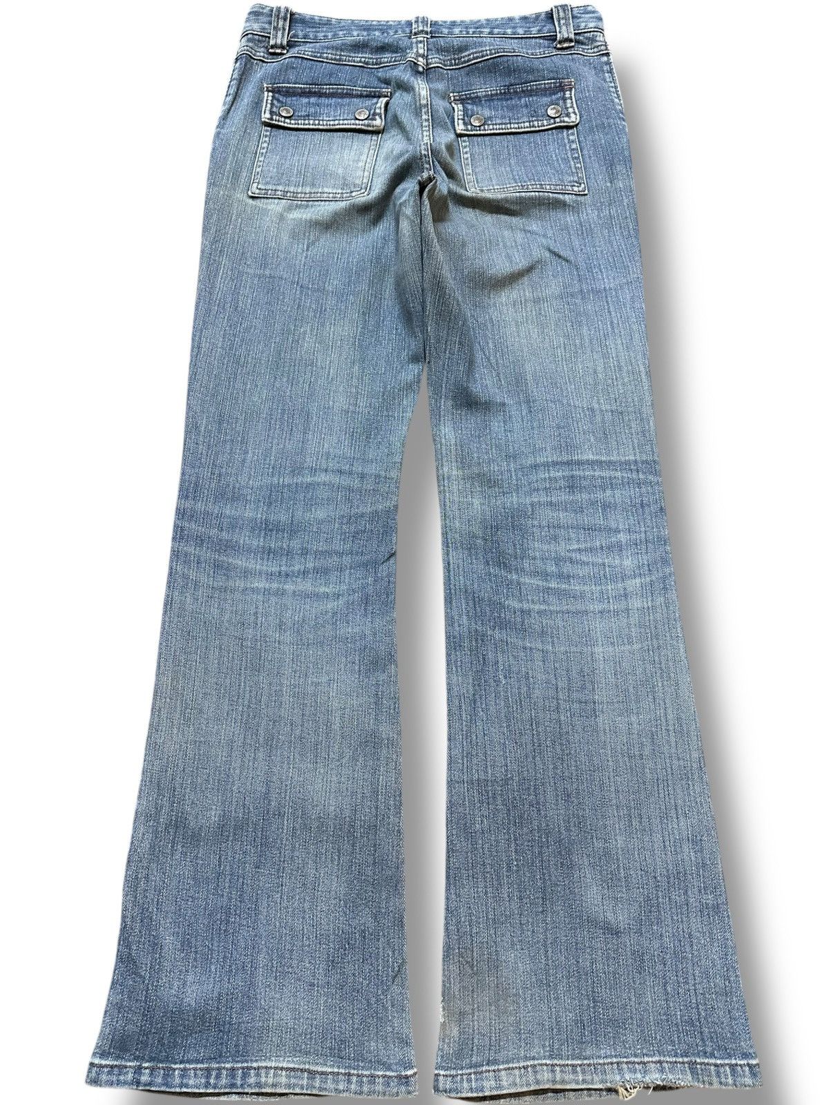 POST ARCHIVE FACTION (PAF) Vintage Japanese Brand Flare Bootcut Faded Distressed Denim Size US 30 / EU 46 - 4 Thumbnail