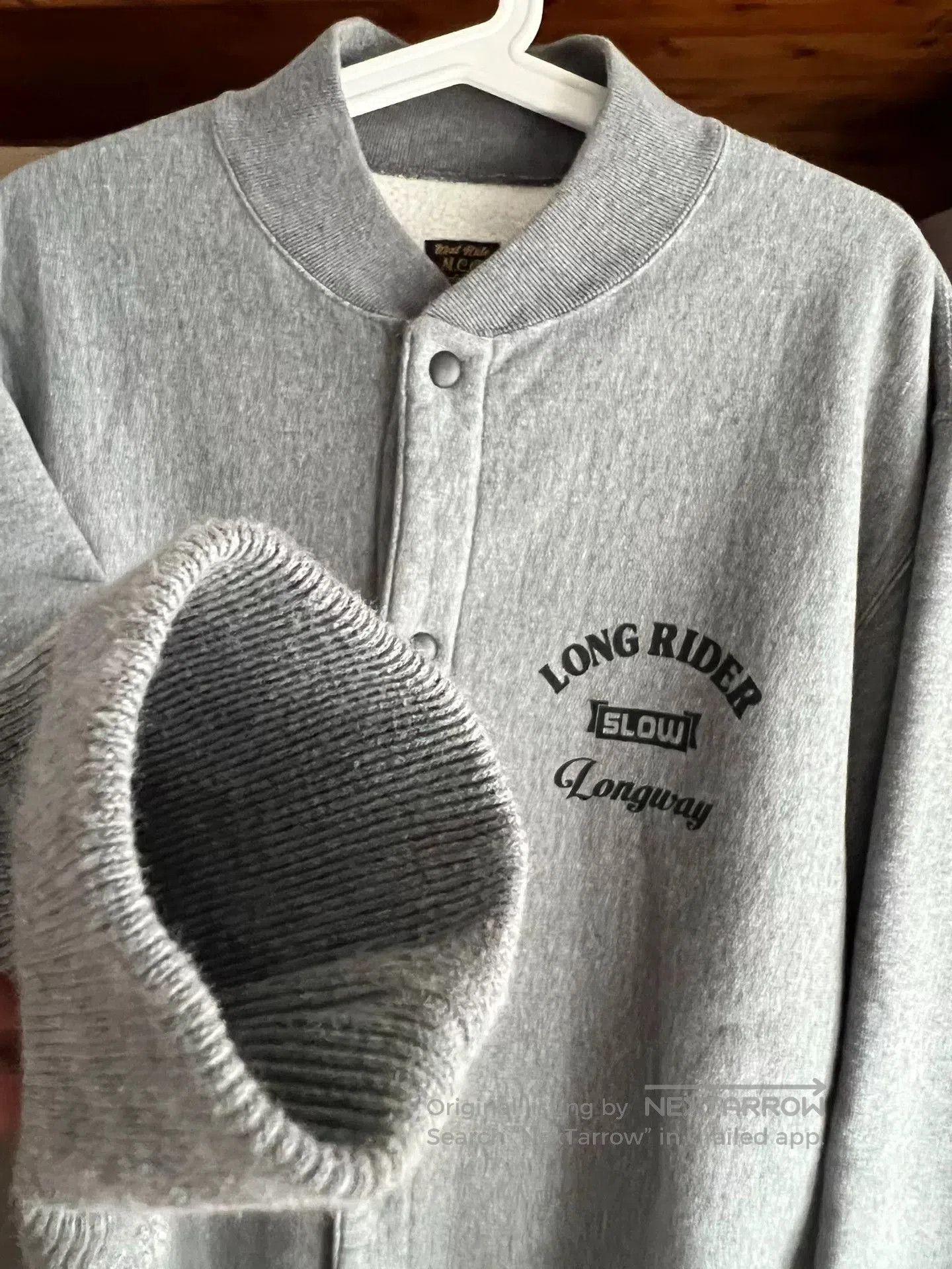 WEST RIDE vintage heavy duty button-up sweatshirt. Size US L / EU 52-54 / 3 - 4 Thumbnail