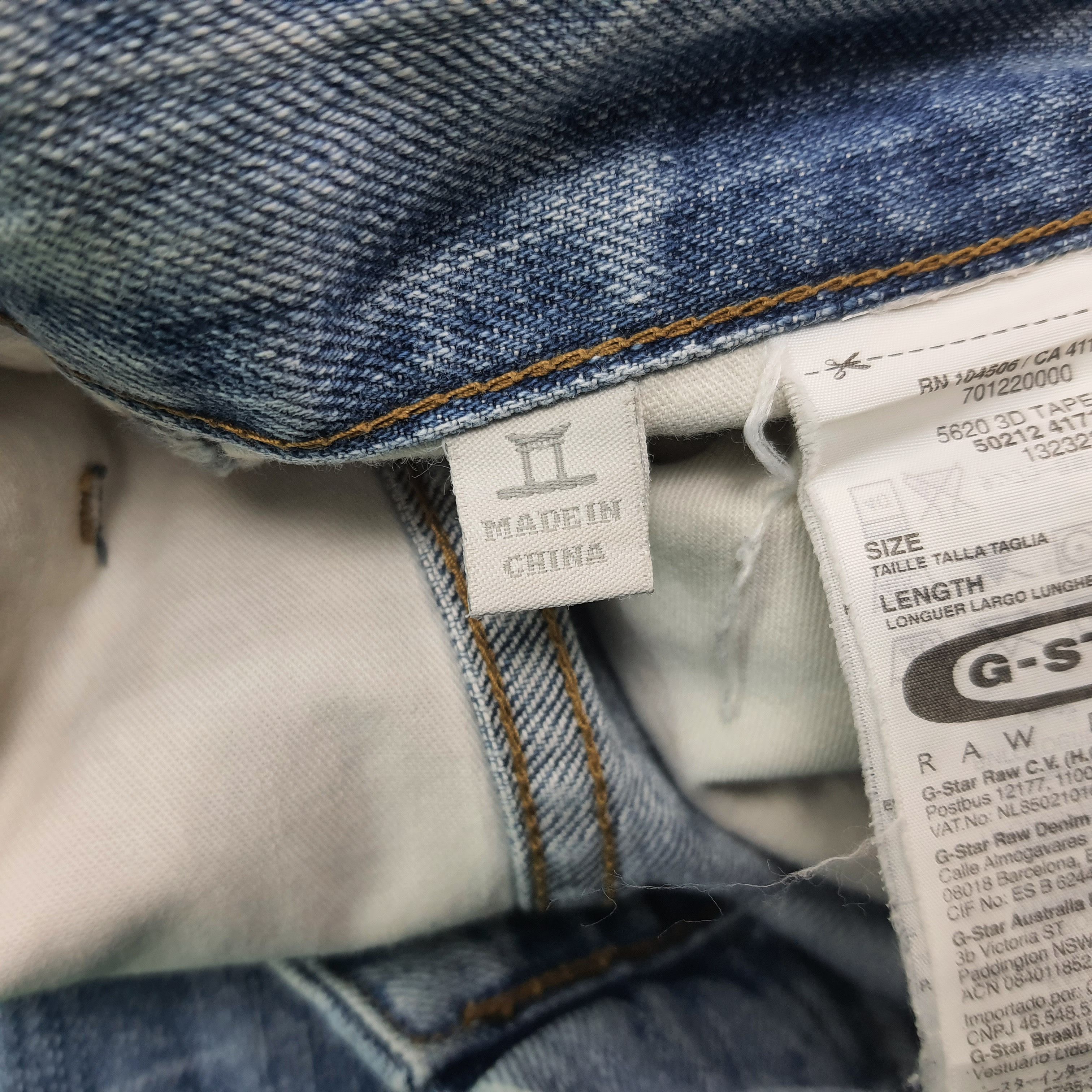 G-Star Vintage G-Star Raw Denim Jeans C244N21 Size US 34 / EU 50 - 9 Thumbnail