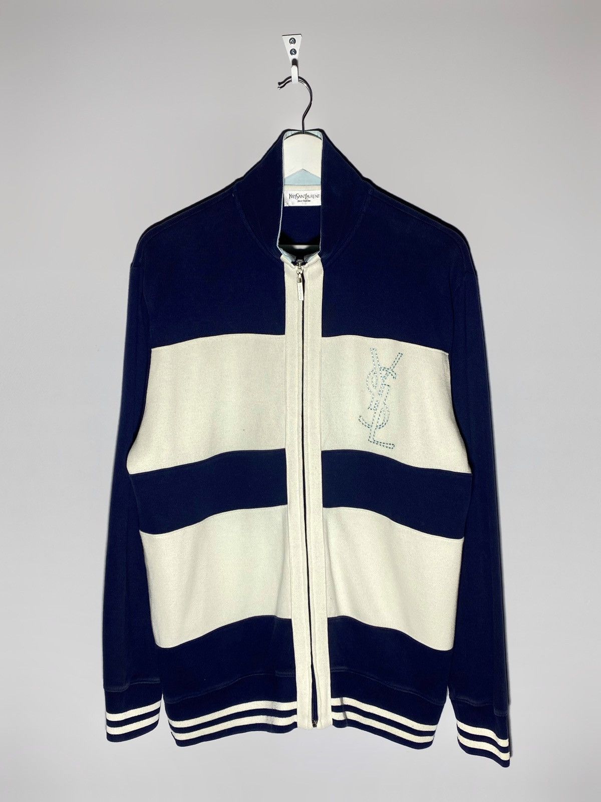 Yves Saint Laurent Yves Saint Laurent Vintage Full Zip Sweater Size US L / EU 52-54 / 3 - 1 Thumbnail