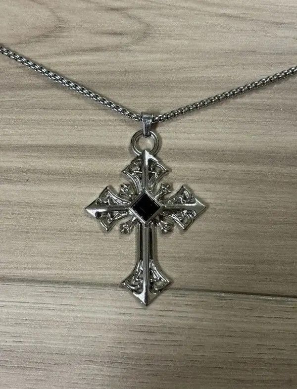 Japanese Brand Black Ore Cross Necklace Size ONE SIZE - 3 Thumbnail