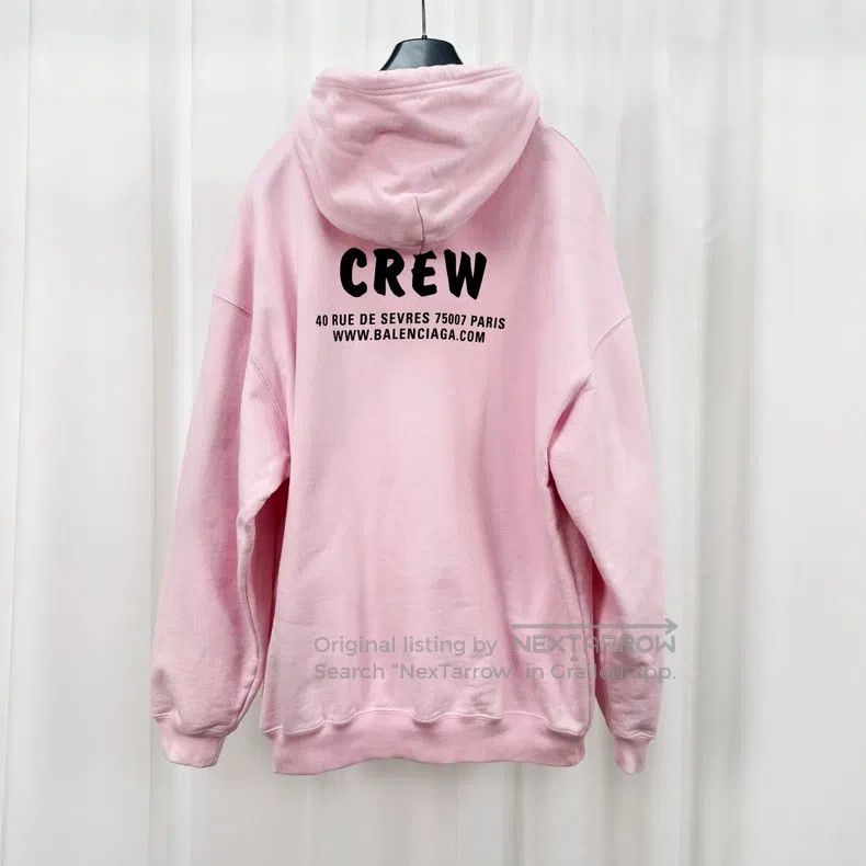 Balenciaga Balenciaga Crew Printed Letter Hoodie Size US S / EU 44-46 / 1 - 2 Thumbnail