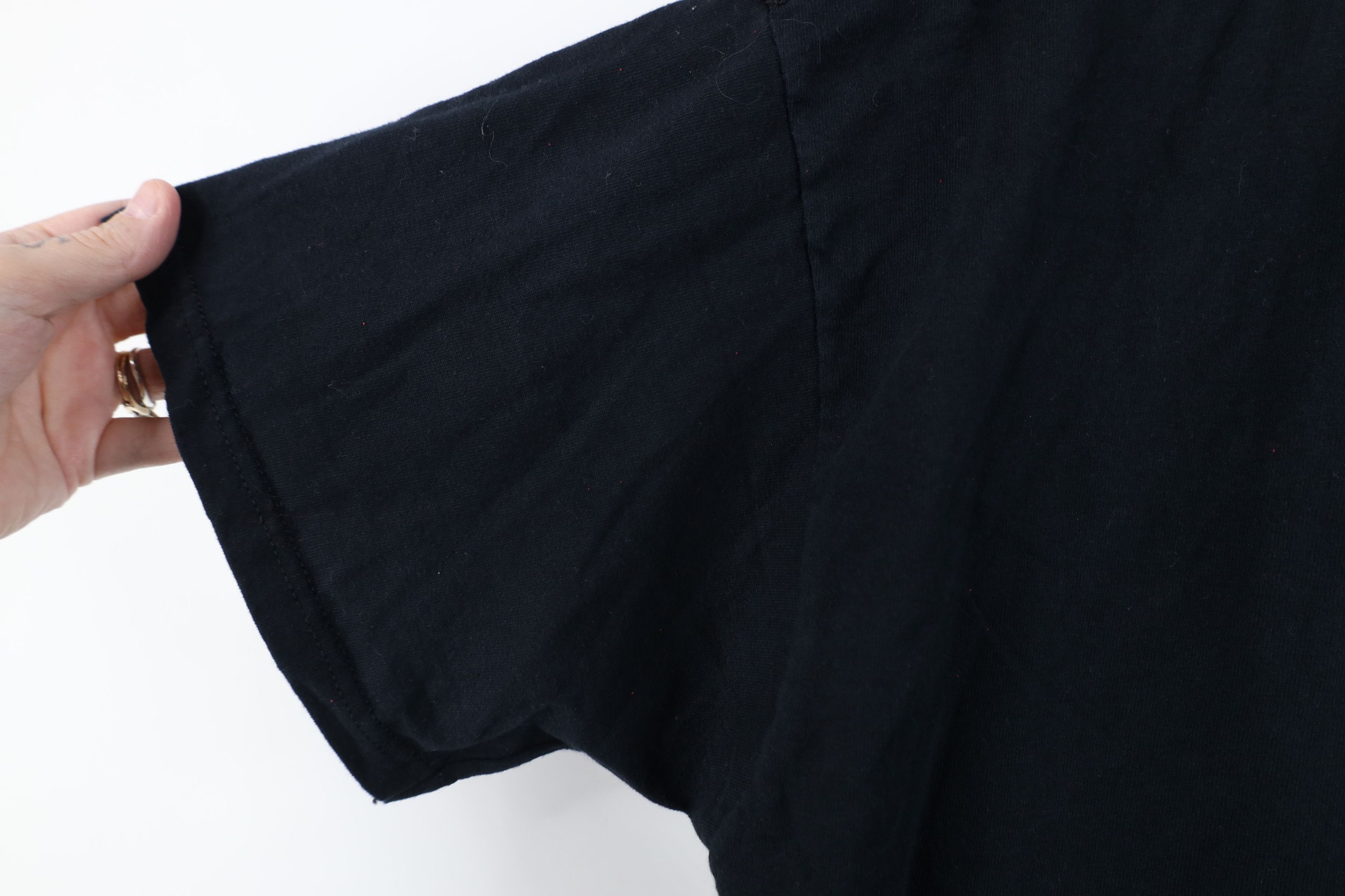 Vintage Vintage 90s Y2K Streetwear Blank Pocket T-Shirt Black Cotton Size US XL / EU 56 / 4 - 6 Thumbnail