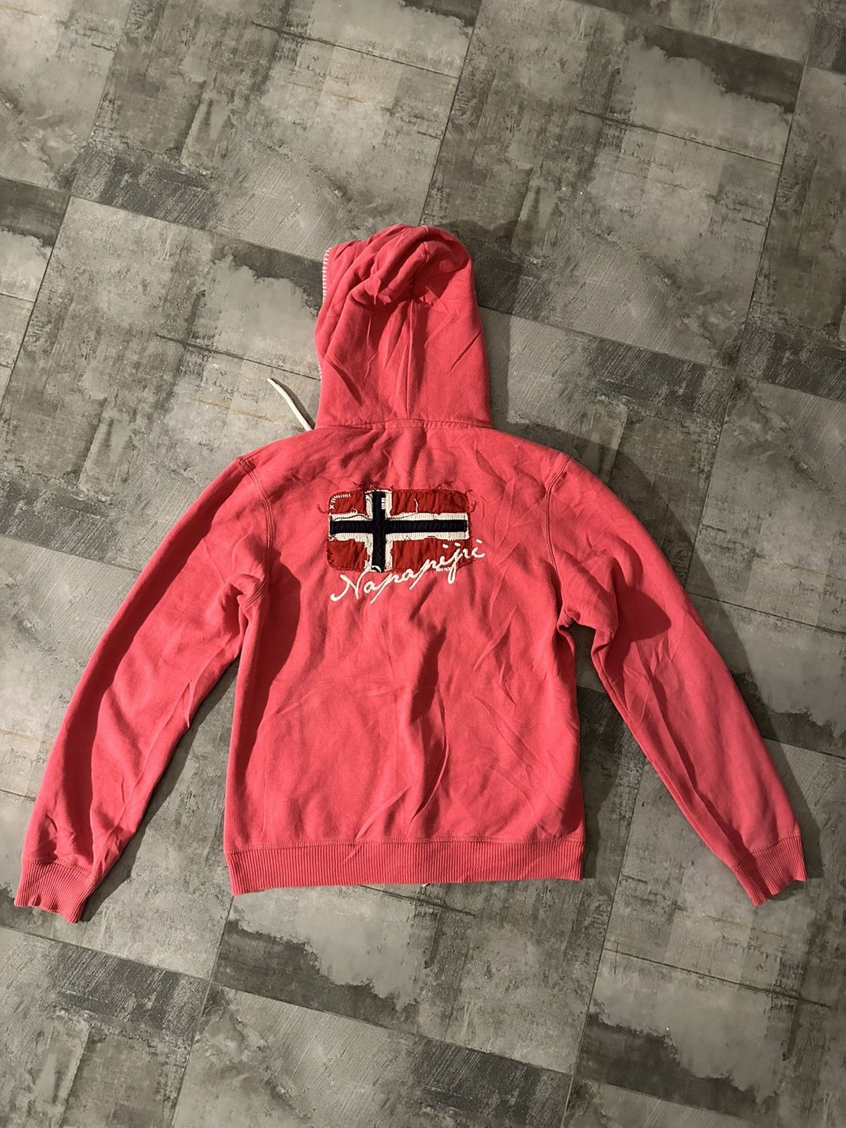 Napapijri Napapijri Full Zip Hoodie Sherpa Lined pink Streetwear Size XXL / US 16-18 / IT 52-54 - 3 Thumbnail