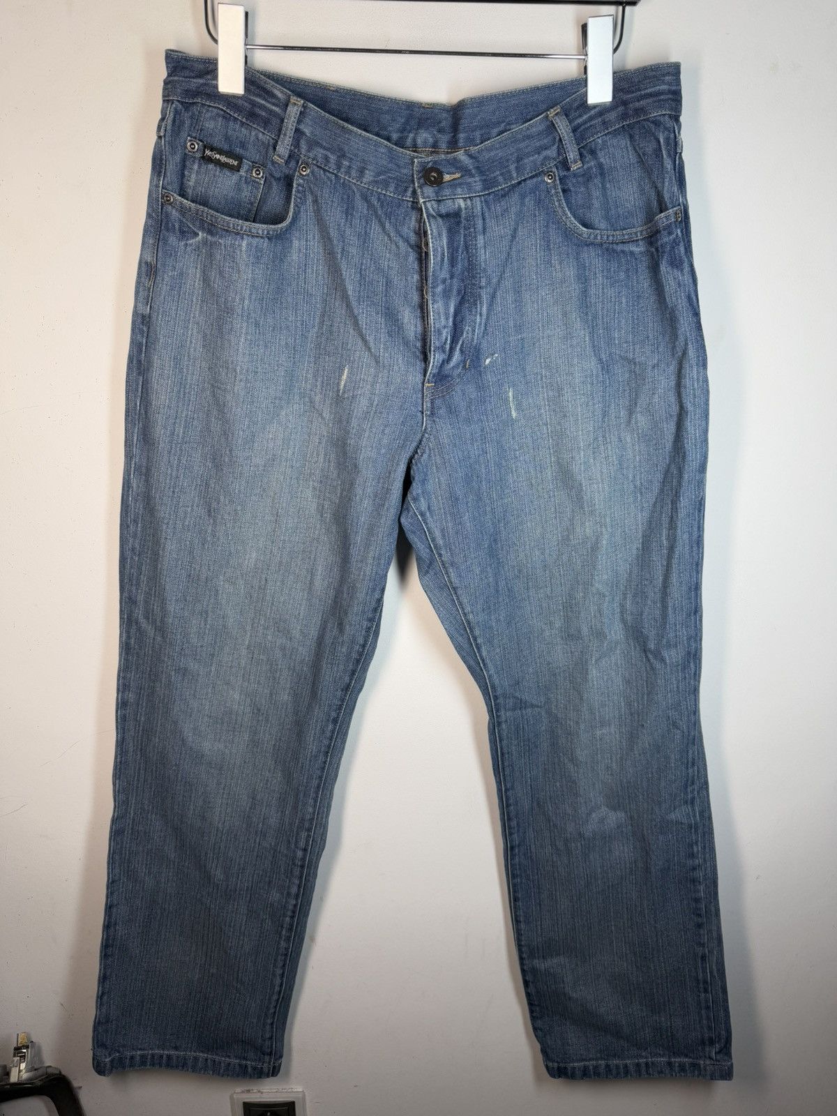 Yves Saint Laurent 36x32 YSL Jeans Denim Pants Blue Indigo Size US 36 / EU 52 - 3 Thumbnail