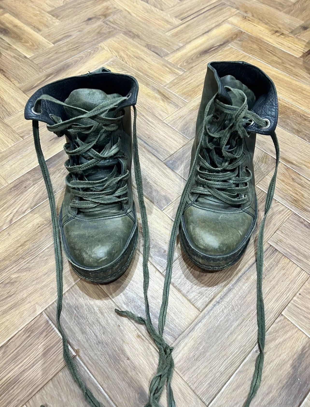 James Kearns James Kearns Handmade Green Horse Leather UK Size 9 Size US 9 / EU 42 - 9 Thumbnail