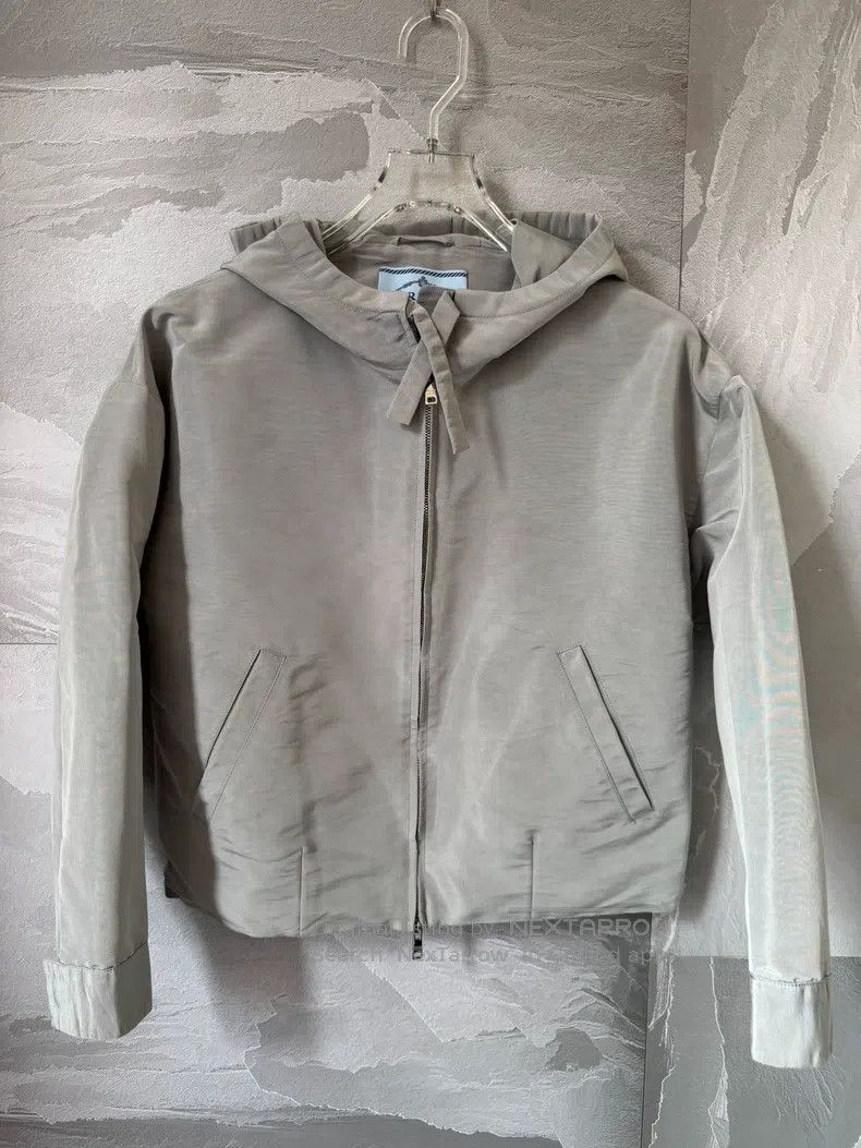 Prada Prada Nylon zipper jacket Size S / US 4 / IT 40 - 1 Thumbnail