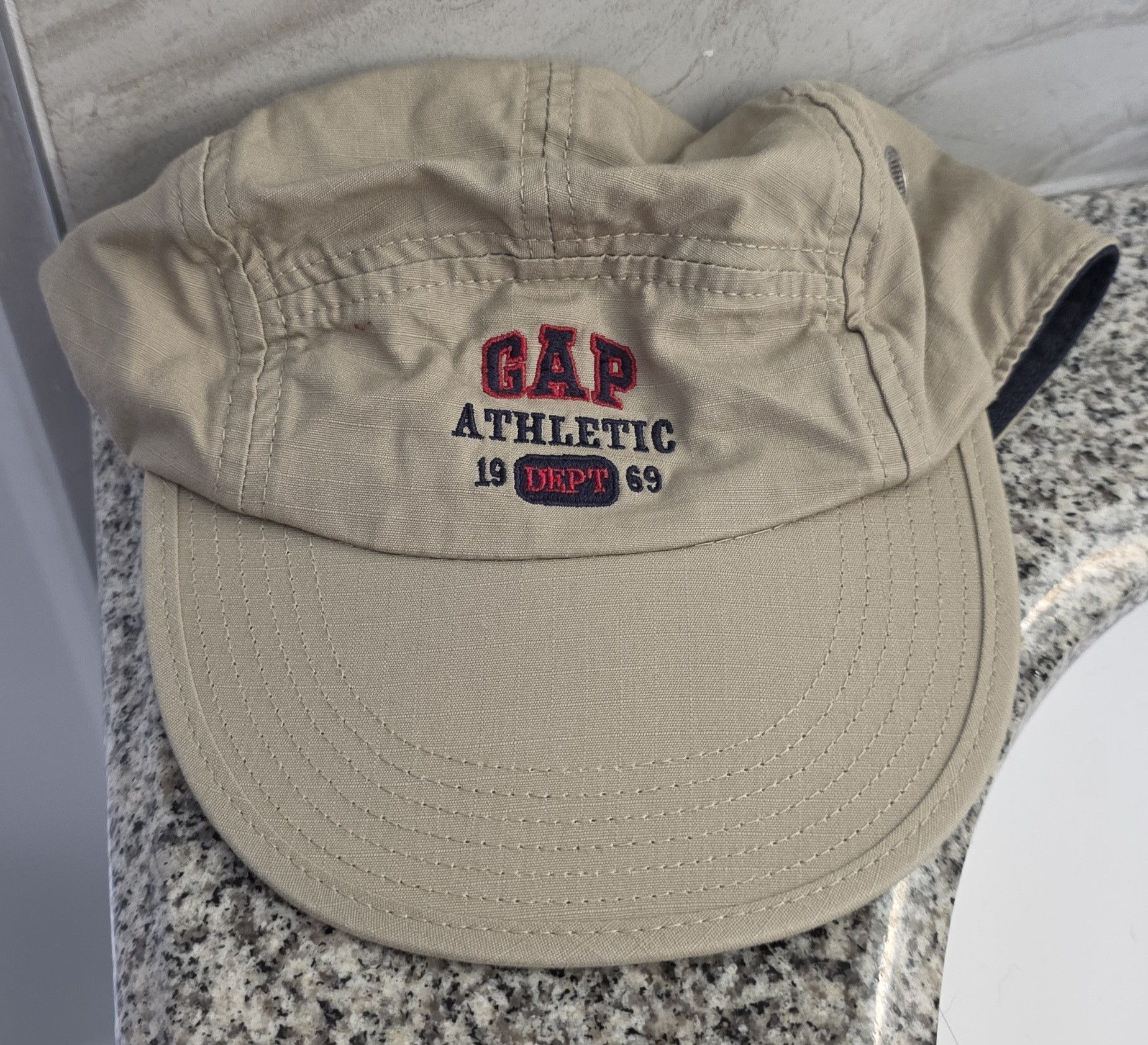 Gap NWT GAP Kids Beige Khaki Athletic Dept 1969 Baseball Hat L Size ONE SIZE - 1 Thumbnail