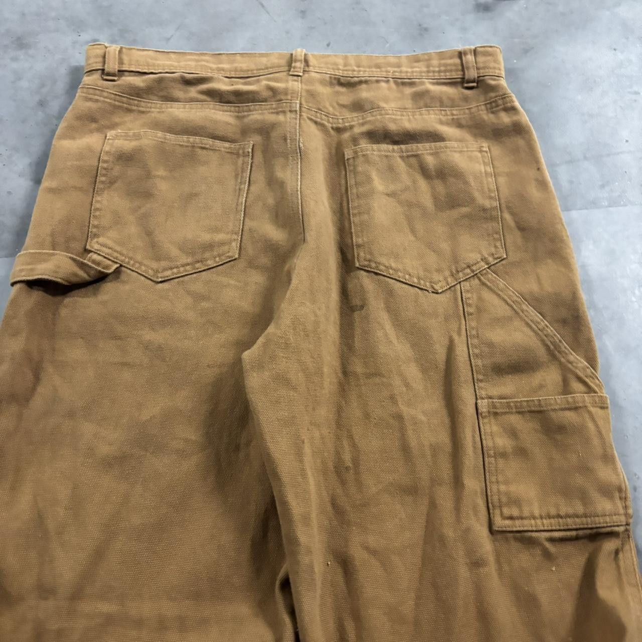 Vintage Crazy Vintage Y2K/2000s Baggy Tan Streetwear Skater Carpenter Wide Leg Pants! 34x30 Size US 34 / EU 50 - 7 Thumbnail