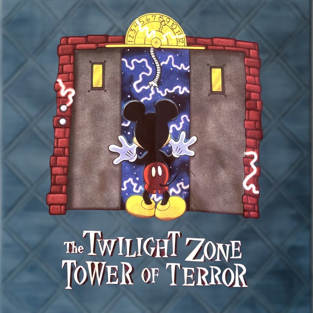 Disney VINTAGE Disney Twilight Zone Tower of Terror T-Shirt SIZE LARGE Men Purple Cotton Crew Neck Mickey Inc Logo Short Sleeve All Seasons TZ Theme Movie Size US L / EU 52-54 / 3 - 1 Thumbnail
