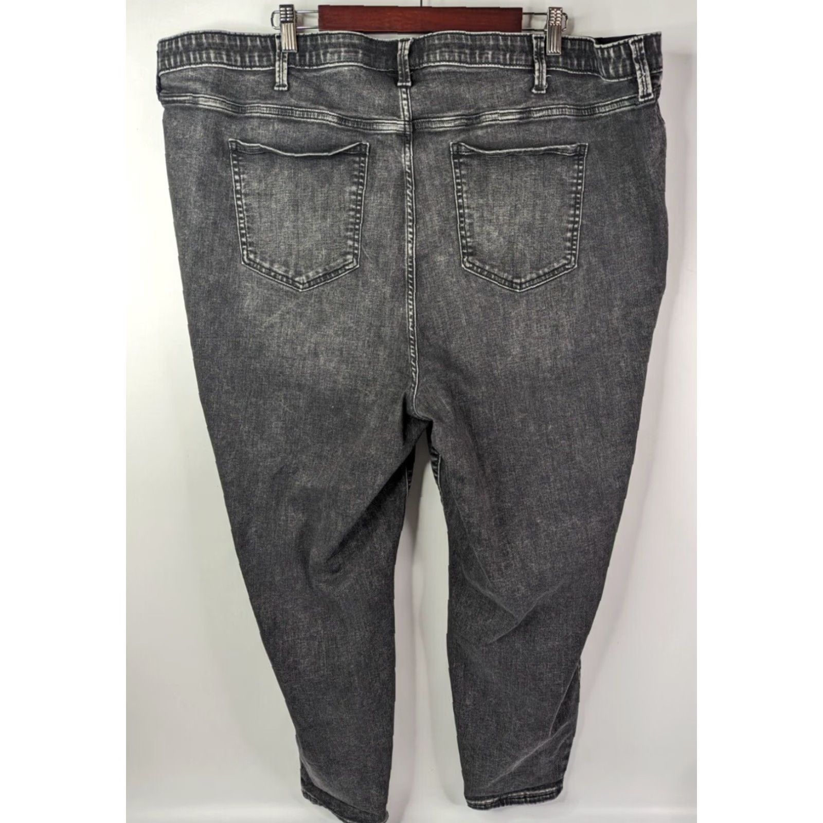 Torrid Torrid Gray Jeans Skinny Woman’s Size 26R Elastic Waistband Zip Closure 26 Gray Torrid Skinny Jeans Womens Plus Size 26R Size 26" / US 2 / IT 38 - 4 Thumbnail