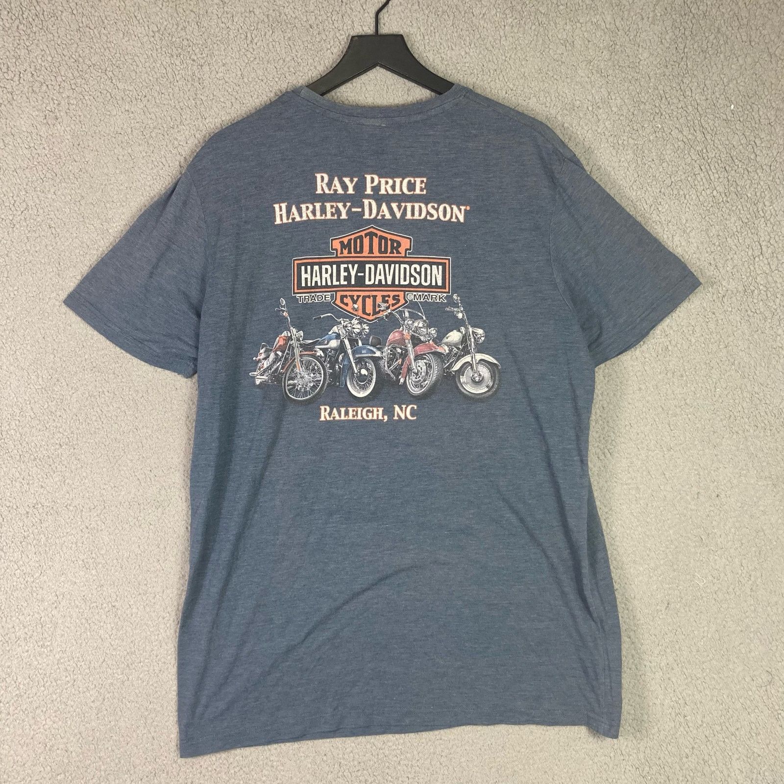 Harley Davidson Harley Davidson Raleigh NC Shirt Men's 2XL Blue Size Size US XXL / EU 58 / 5 - 7 Thumbnail