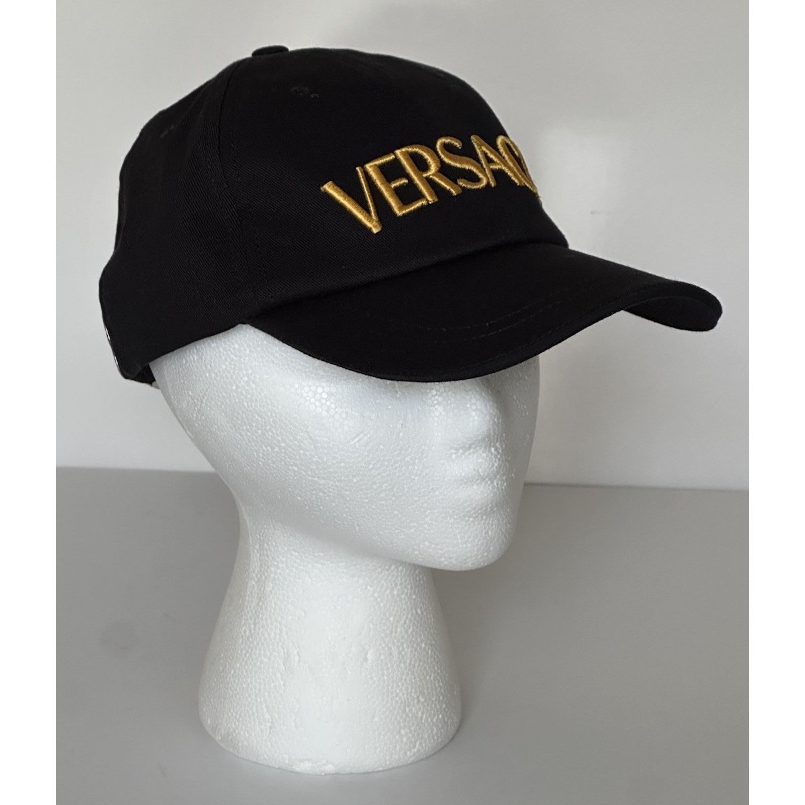 Versace Versace Embroidered Baseball Cap Hat Black/Gold 57 ICAP006 Size ONE SIZE - 7 Thumbnail