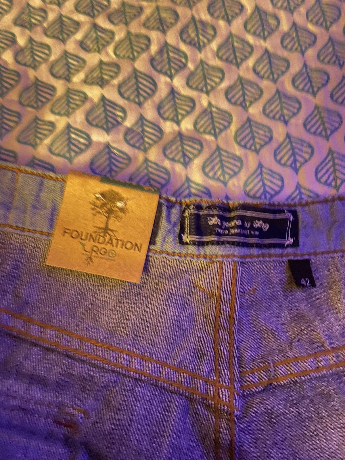 Japanese Brand × Vintage New LR Geans Size 42x34 Jeans LRG Embroidered Pockets Baggy Size US 42 / EU 58 - 6 Thumbnail