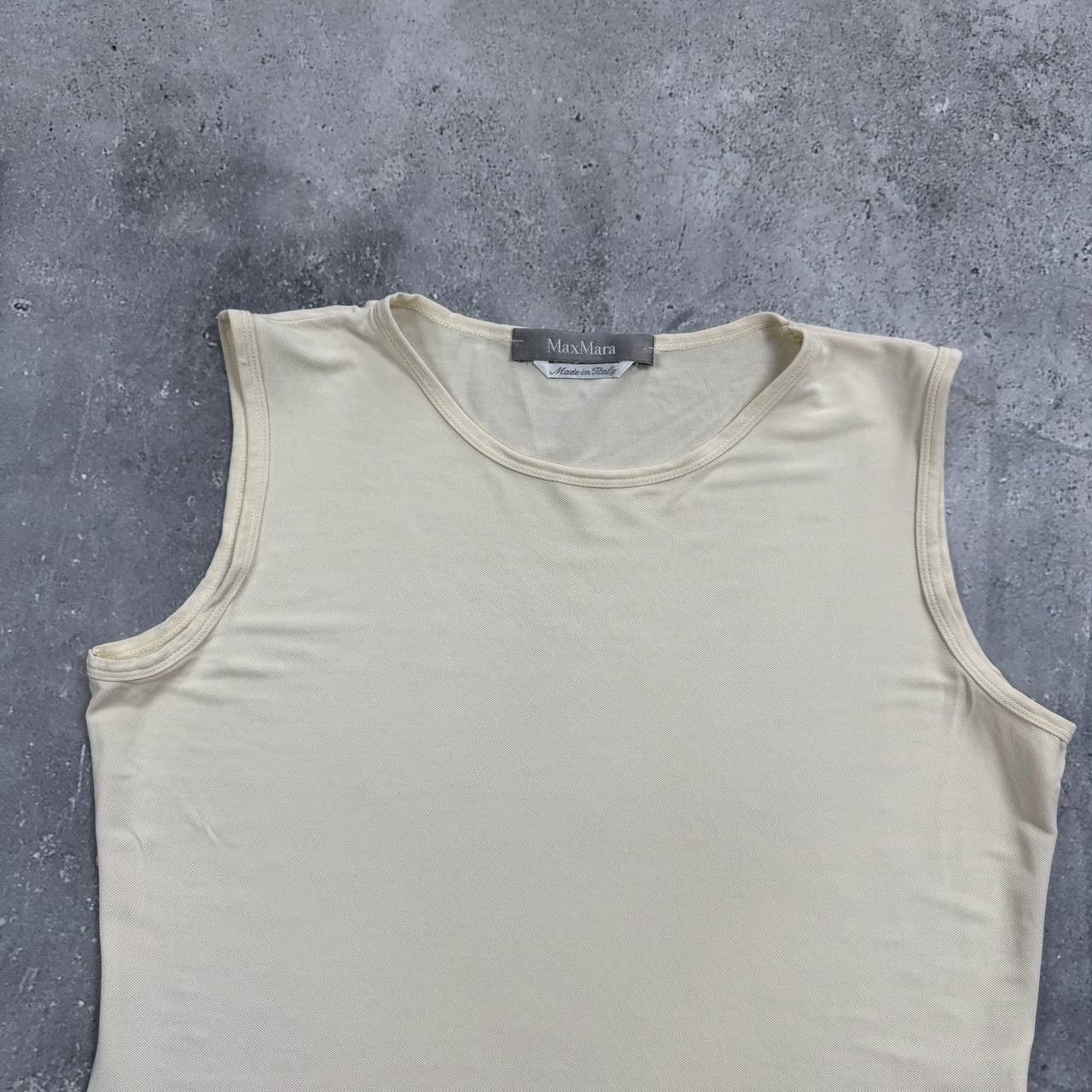 Max Mara Max Mara Sleeveless Top Women’s Beige Size S/M Size M / US 6-8 / IT 42-44 - 2 Thumbnail