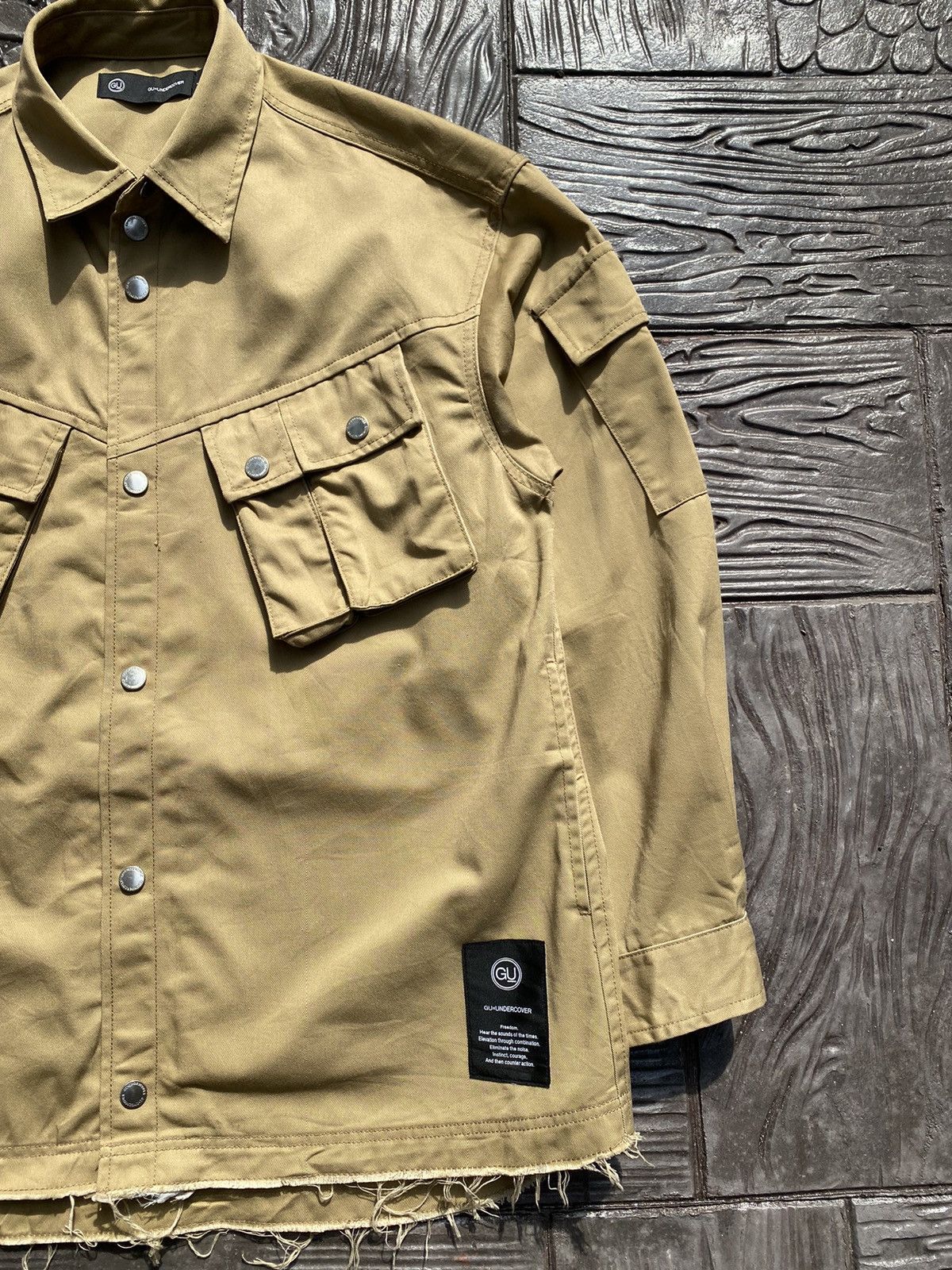 GU × Undercover F/W21 GU x UNDERCOVER Military Field Distressing Jacket Size US L / EU 52-54 / 3 - 3 Thumbnail