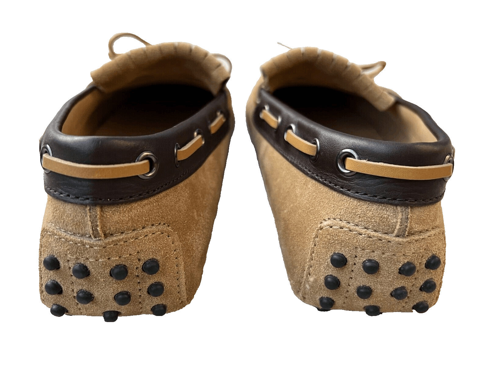 Tod's TOD'S Gommino Fringe Canvas Suede Loafers in Sand ( 7 ) Size US 7 / EU 40 - 6 Thumbnail