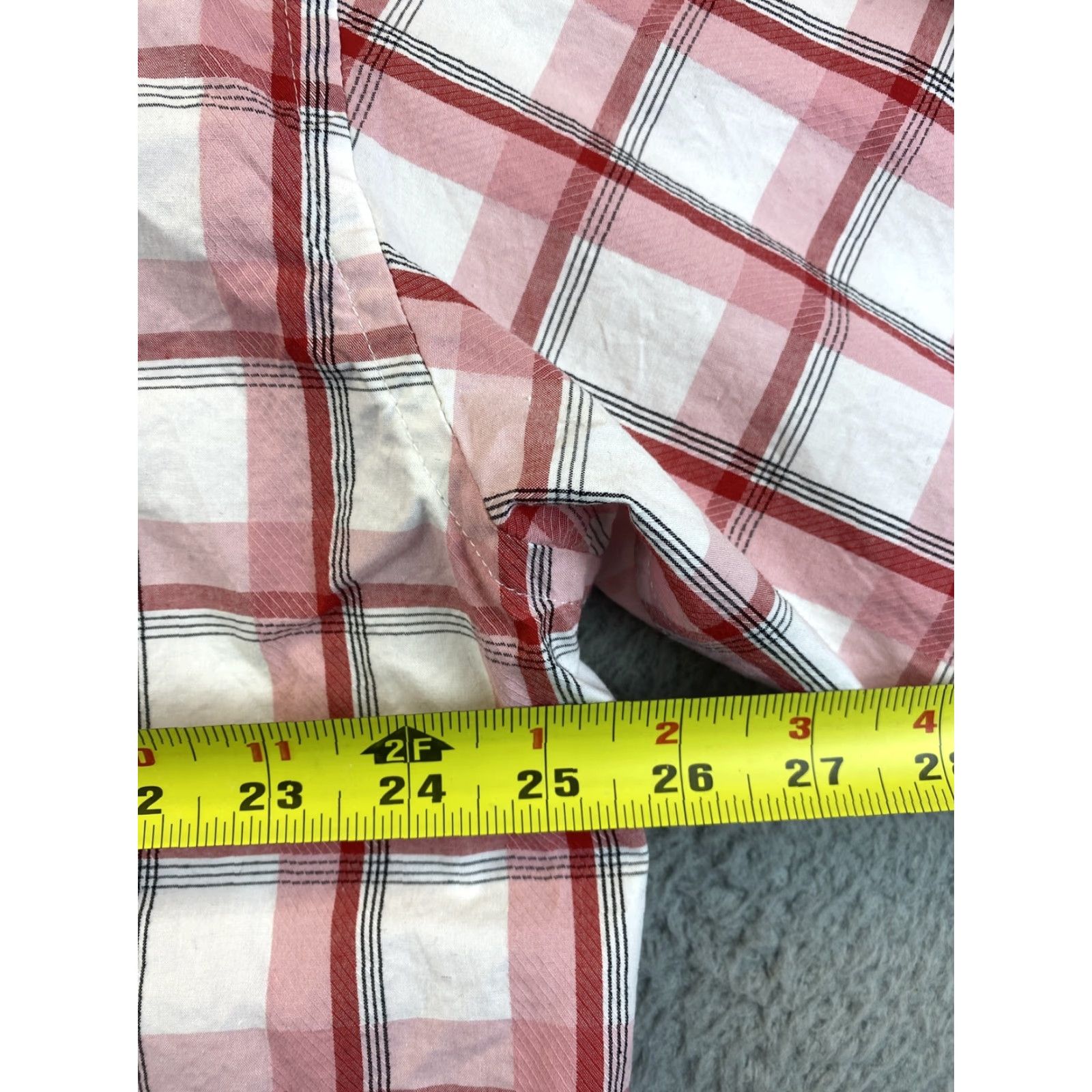 Wrangler Wrangler Men's XXL Dress Shirt Button-Up Short Sleeve Plaid /82-26 Colorful Outdoor Western Size 48R - 7 Thumbnail