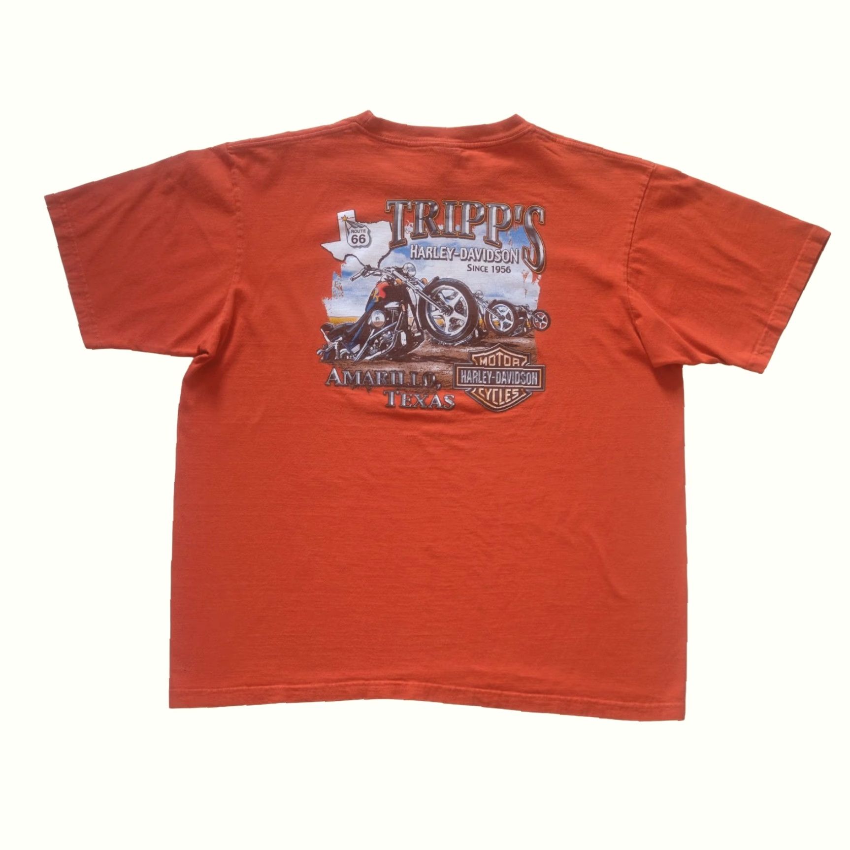 Harley Davidson VINTAGE Harley-Davidson T-Shirt Orange 2XL USA Made 90s Y2K Retro Motorcycle Mens Short Sleeve Crew Neck Graphic Print Size US XXL / EU 58 / 5 - 3 Thumbnail