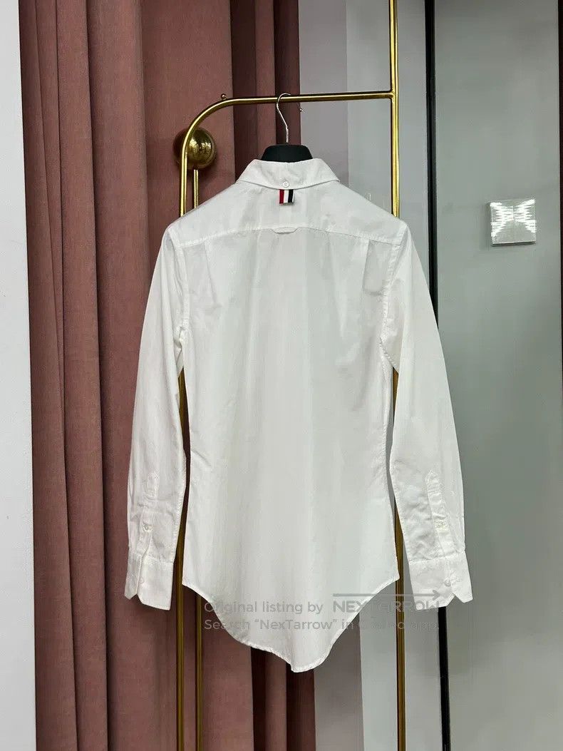 Thom Browne Thom Browne White Long Sleeve Shirt Size XS / US 0-2 / IT 36-38 - 4 Thumbnail