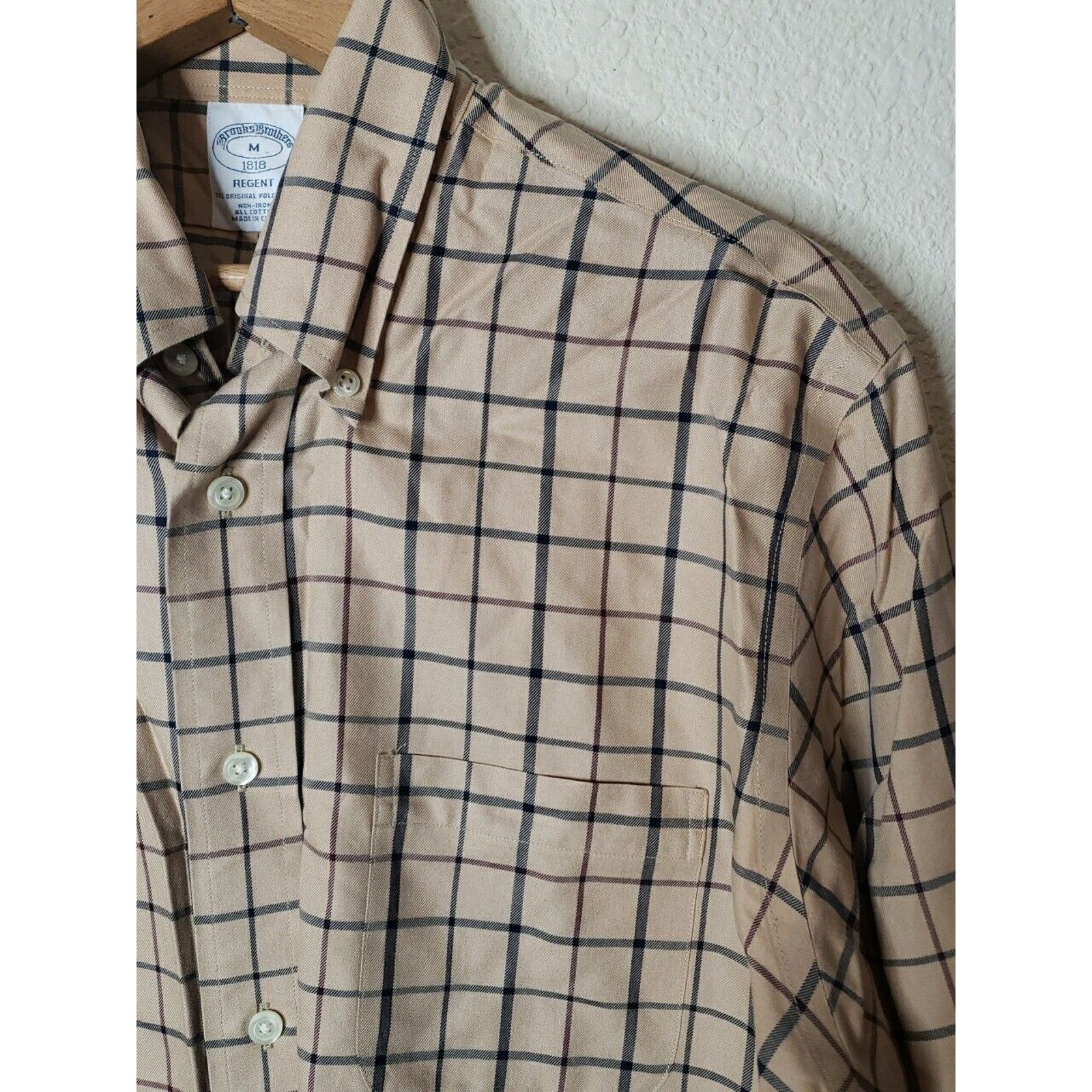 Brooks Brothers BROOKS BROTHERS Button Down Size Medium Checkered Cotton Size US L / EU 52-54 / 3 - 12 Thumbnail