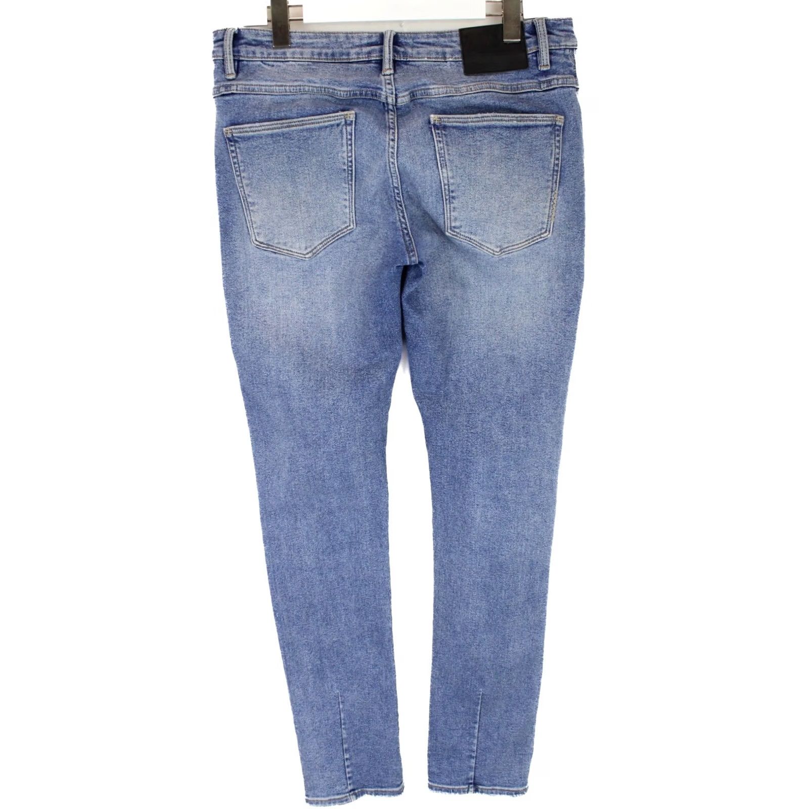Vintage Neuw Lou Slim Polymer Blue Jeans Men's W32/L34 Stretchy Faded Pockets Whiskers Size US 32 / EU 48 - 2 Thumbnail