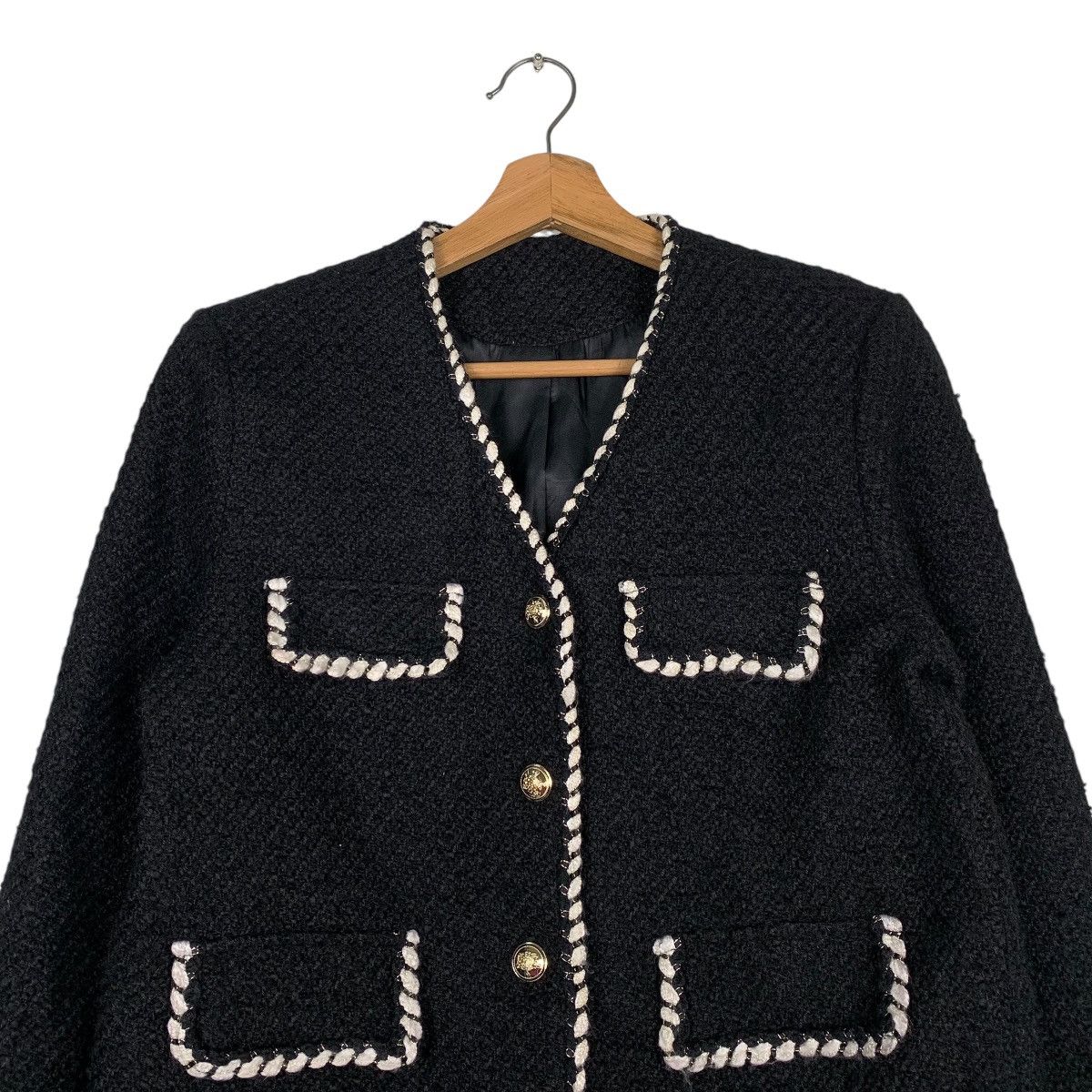 Japanese Brand Japanese Brand Nice Design Tweed Jacket Size M / US 6-8 / IT 42-44 - 2 Thumbnail