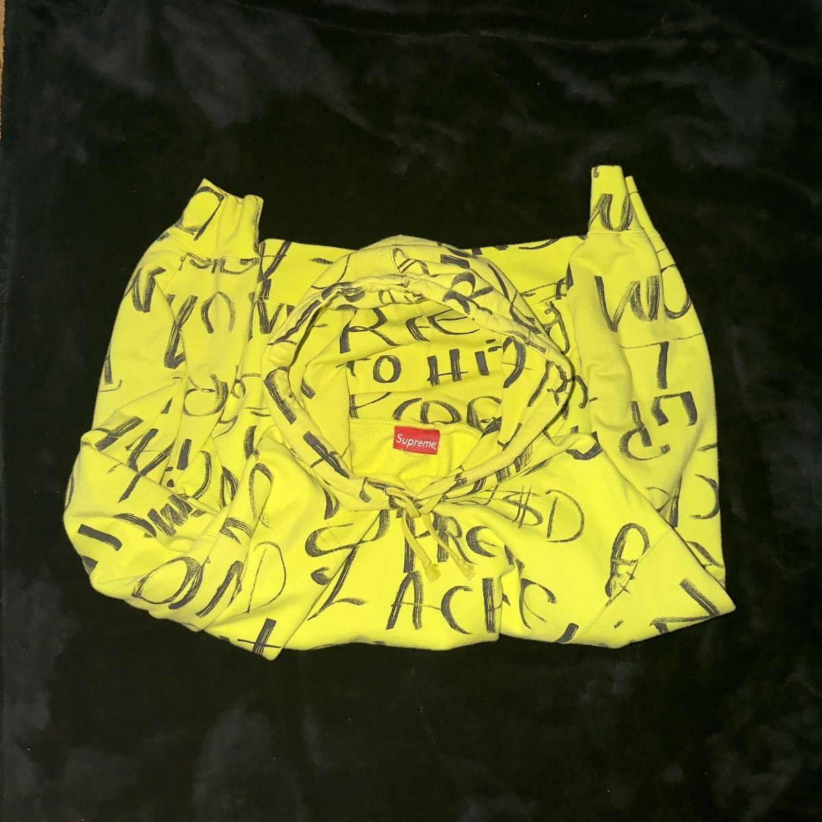 Supreme Supreme Black Ark Hooded Sweatshirt 'Fluorescent Yellow Size US M / EU 48-50 / 2 - 4 Thumbnail