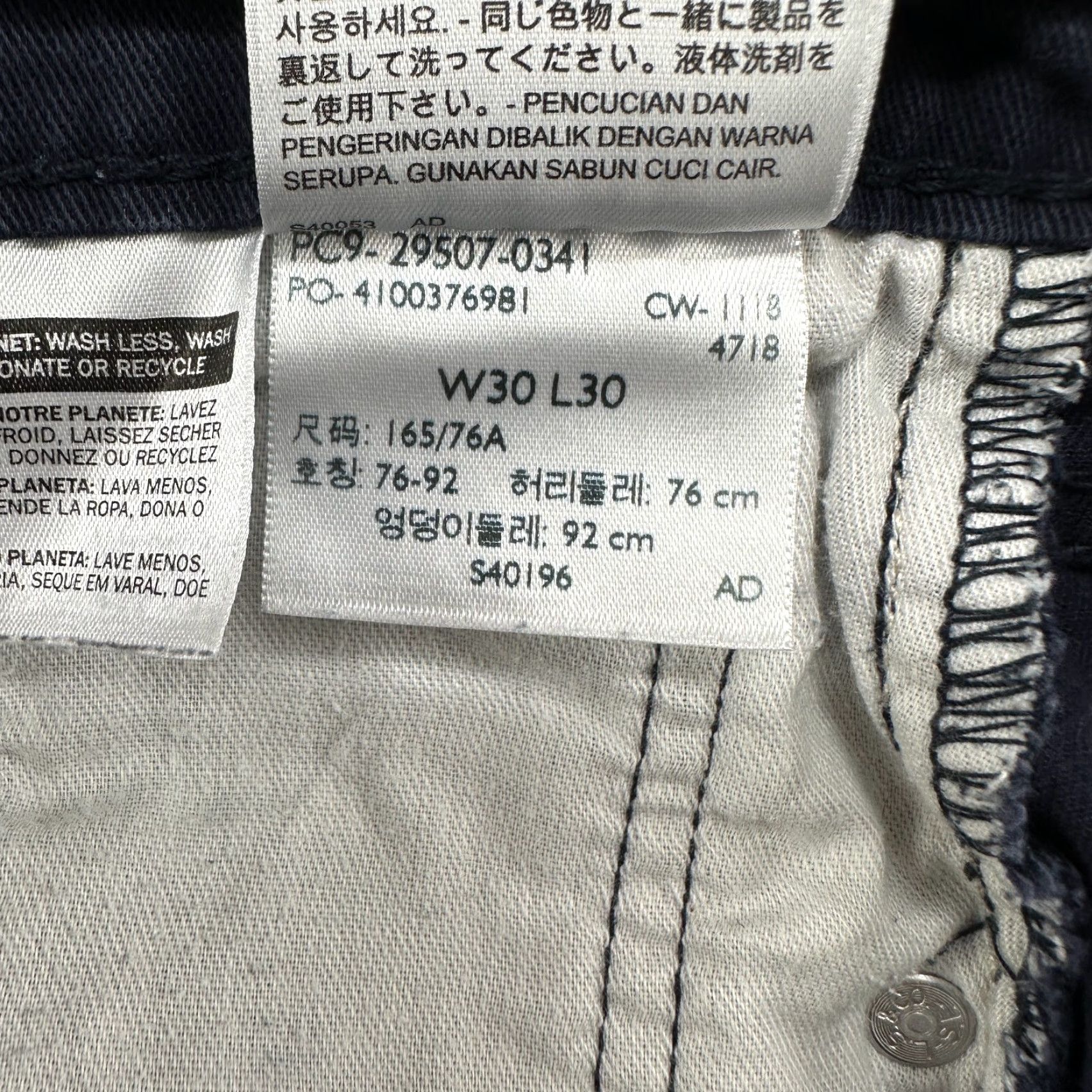 Levi's VINTAGE Levi's 502 Jeans Mens 30x30 Blue Tapered Leg Athletic Fit Dark Wash Stretch Flex Size US 30 / EU 46 - 4 Thumbnail
