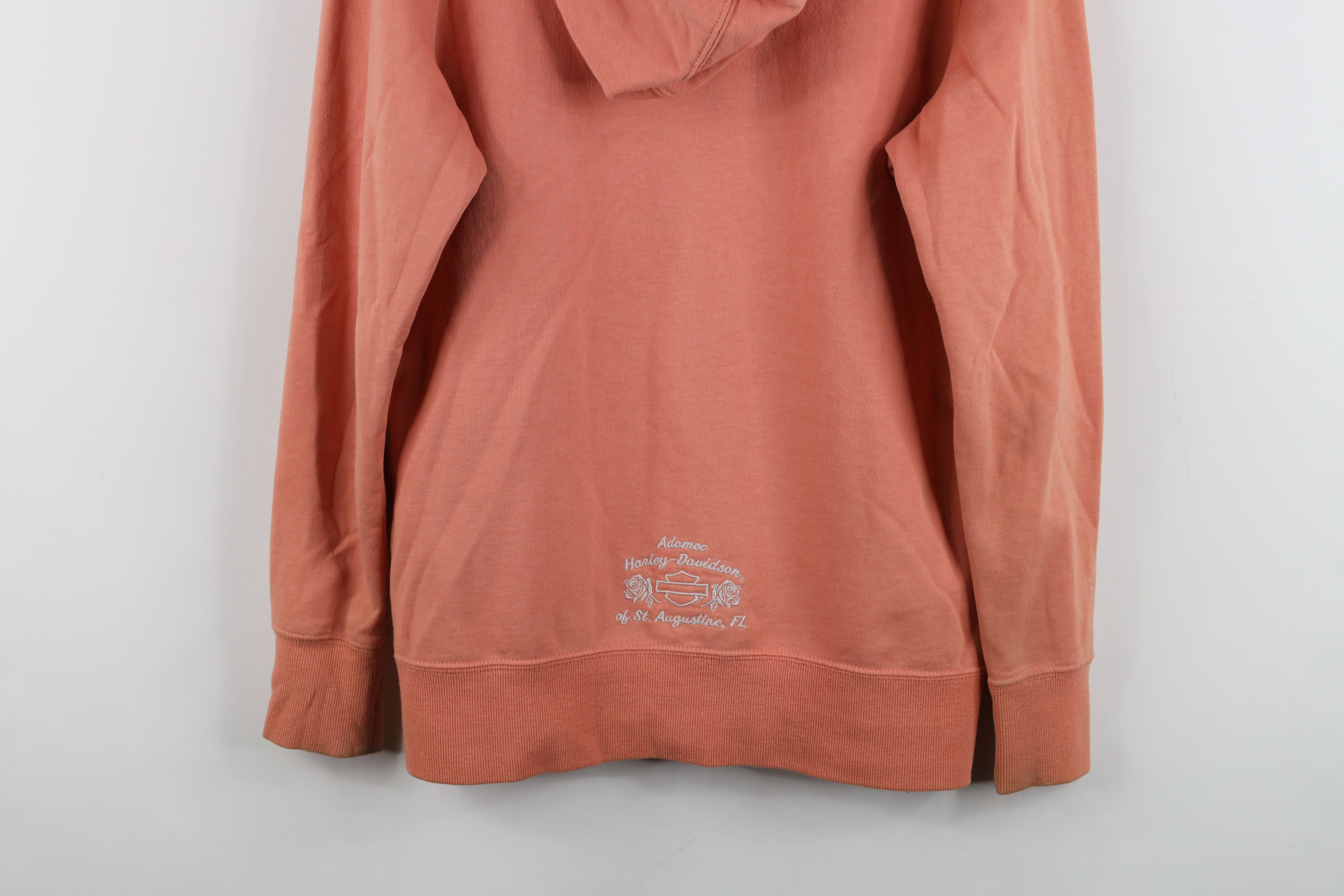 Harley Davidson Vintage Harley Davidson Spell Out Hoodie Sweatshirt Pink Size S / US 4 / IT 40 - 15 Thumbnail