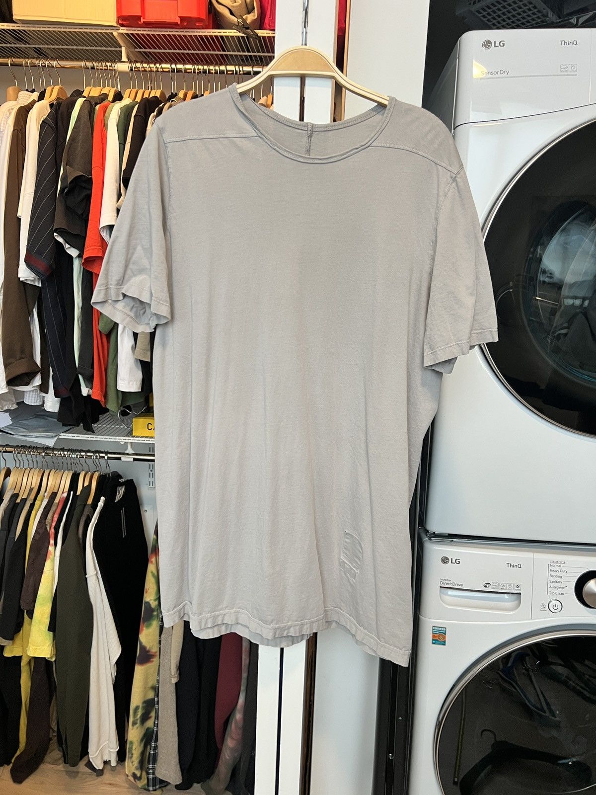 Rick Owens Drkshdw Rick Owens DRKSHDW Stone Tee Size US L / EU 52-54 / 3 - 1 Thumbnail