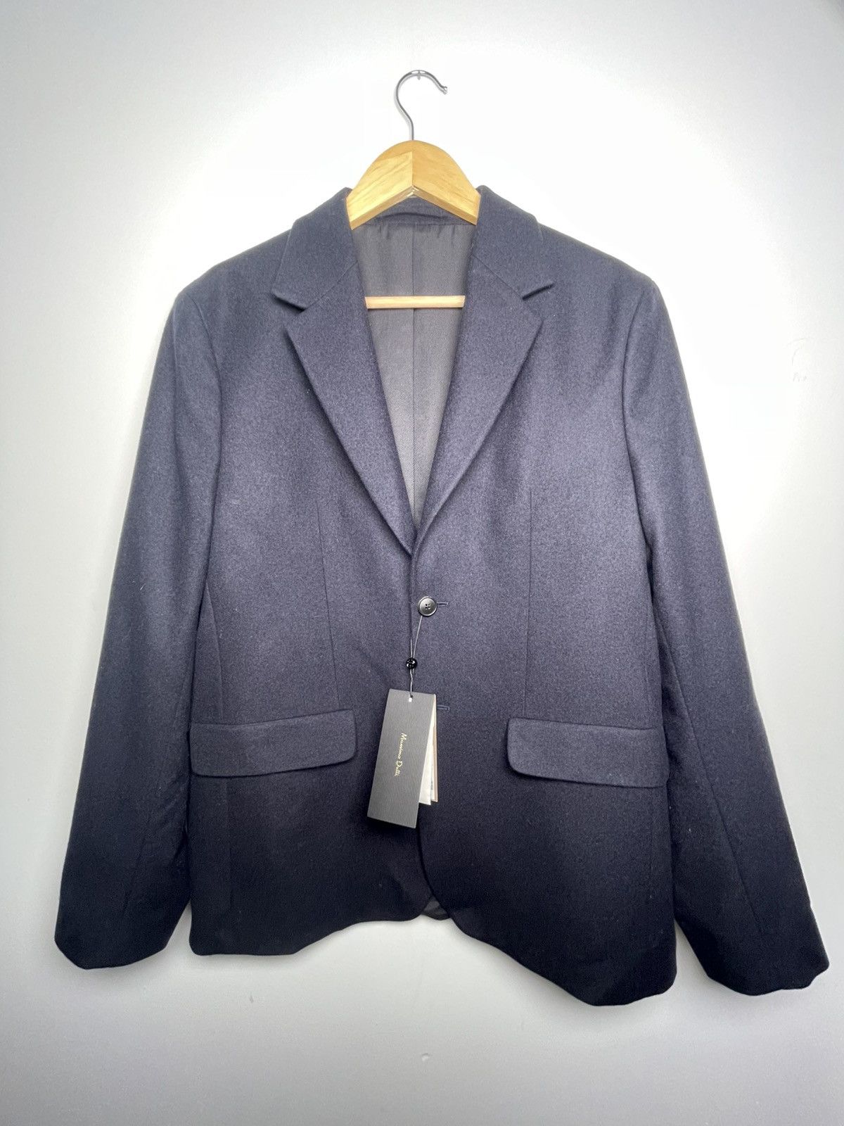 Massimo Dutti Massimo Dutti Wool Blazer Black/Navy — Size 46 (S) Size 40R - 10 Thumbnail
