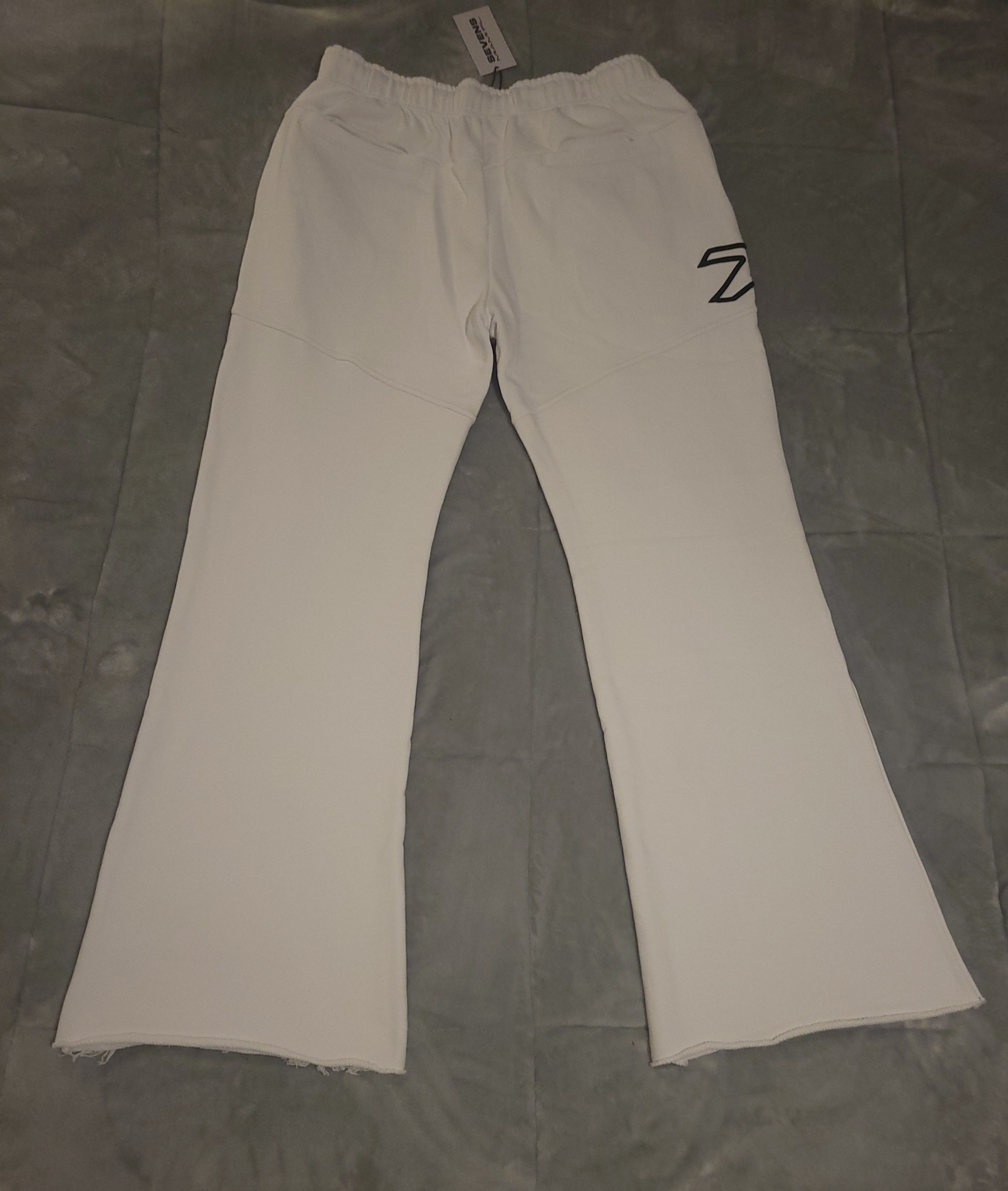 TRIPLE SEVENS Triple Sevens- White Wide Leg Flared Sweatpants-Men XL- BNWT Size US 36 / EU 52 - 11 Thumbnail