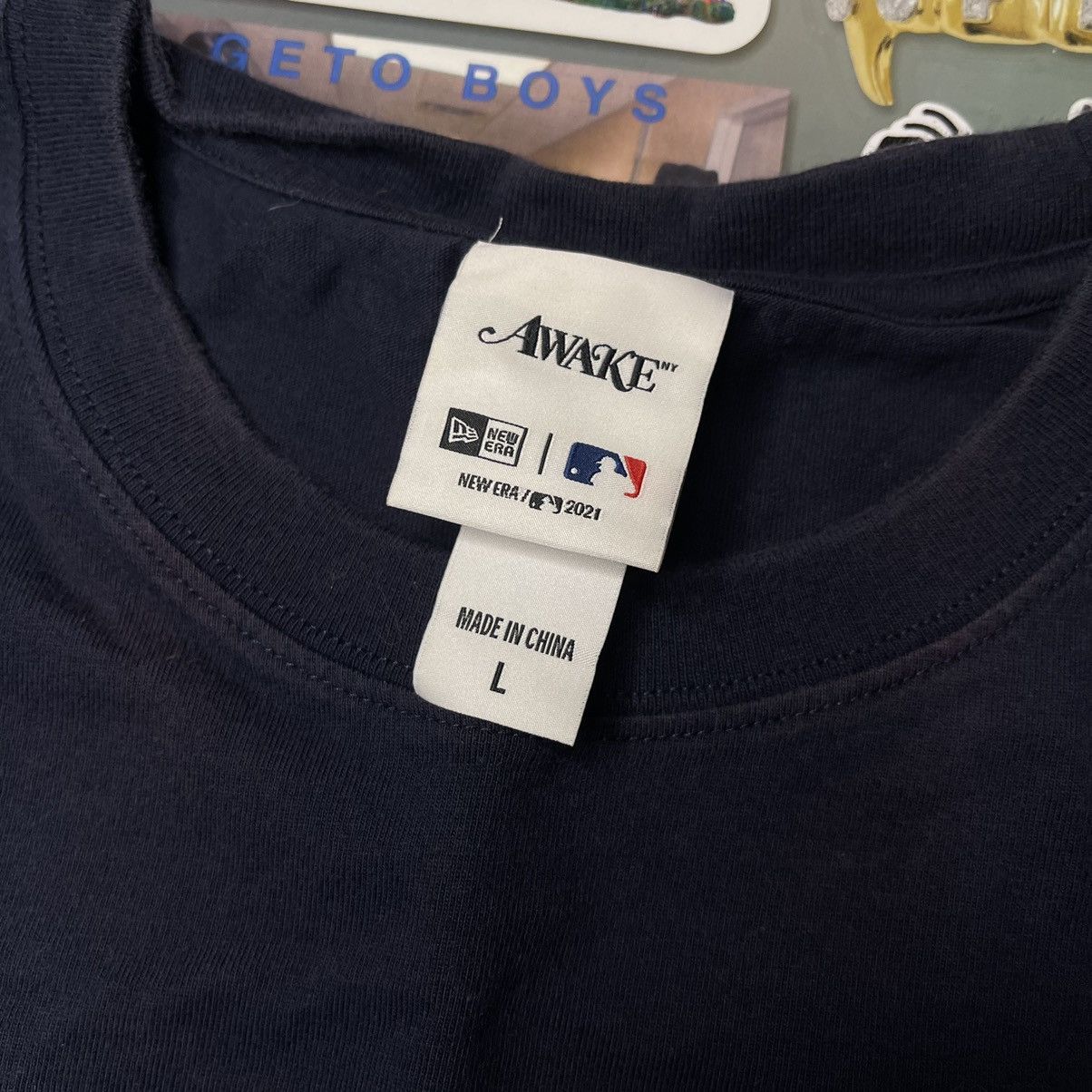 Awake NY × New Era Awake Subway Series Yankees Tee Navy Large Pre owned Size US L / EU 52-54 / 3 - 3 Thumbnail