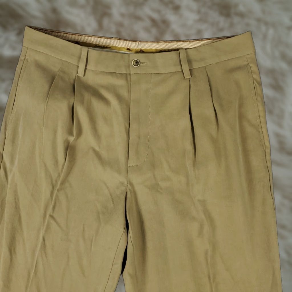 Tommy Bahama Tommy Bahama Pants Mens 36x32 Beige Silk Pleated Chino Trousers Shirt? Size US 36 / EU 52 - 1 Thumbnail