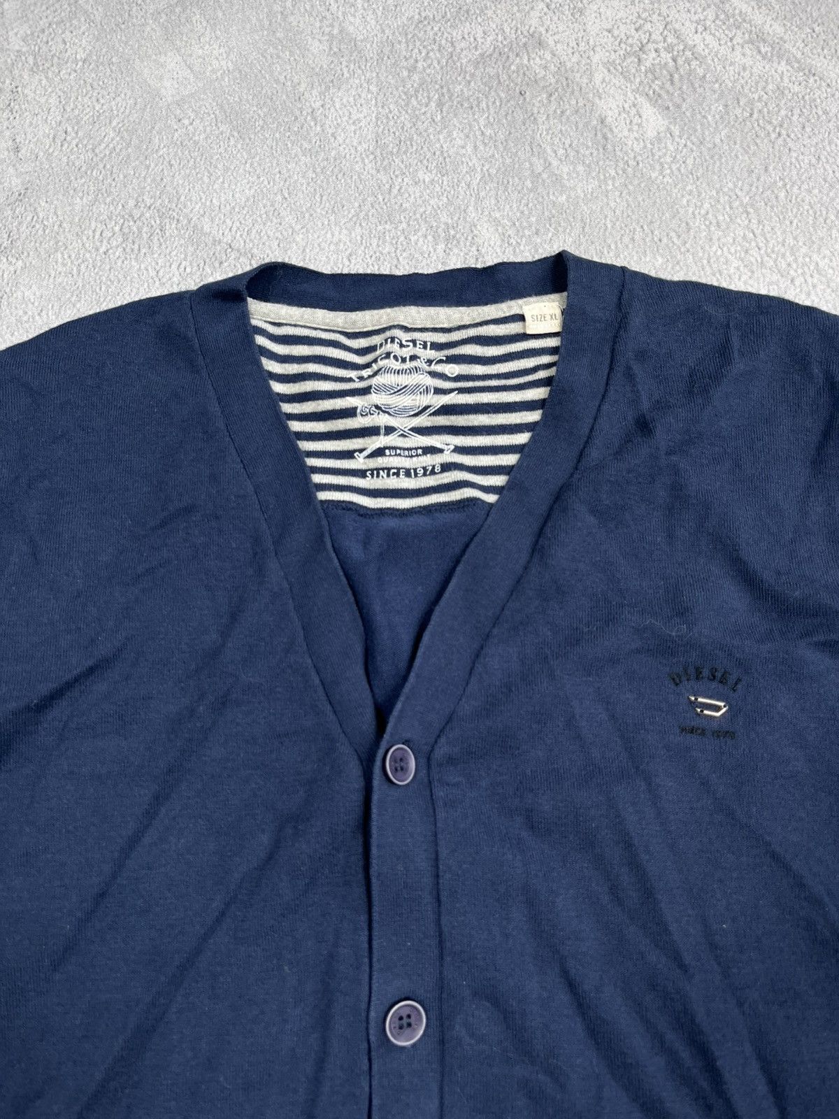 Other Vintage Y2K Diesel blank cardigan old money sweater Size US XL / EU 56 / 4 - 3 Thumbnail