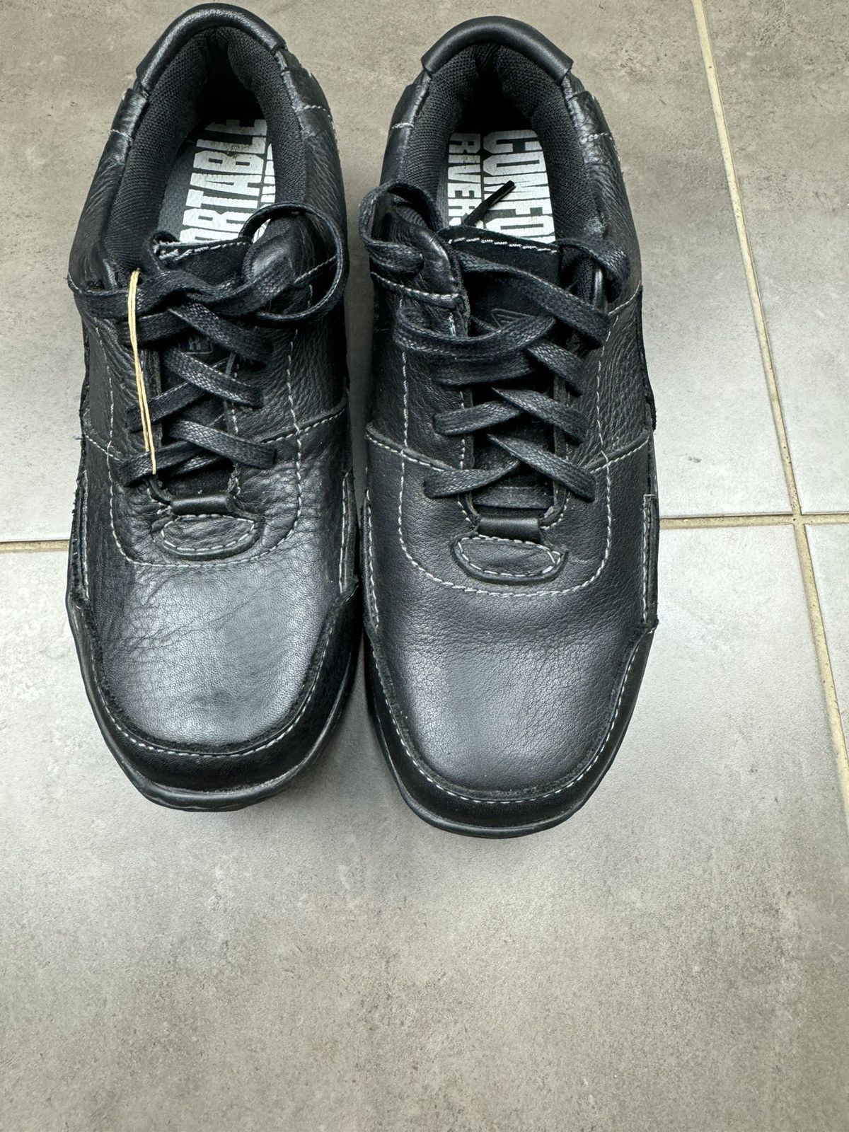 Japanese Brand Black leather Rivers boots S 9.5 Phylon Sole Size US 9.5 / EU 42-43 - 1 Thumbnail