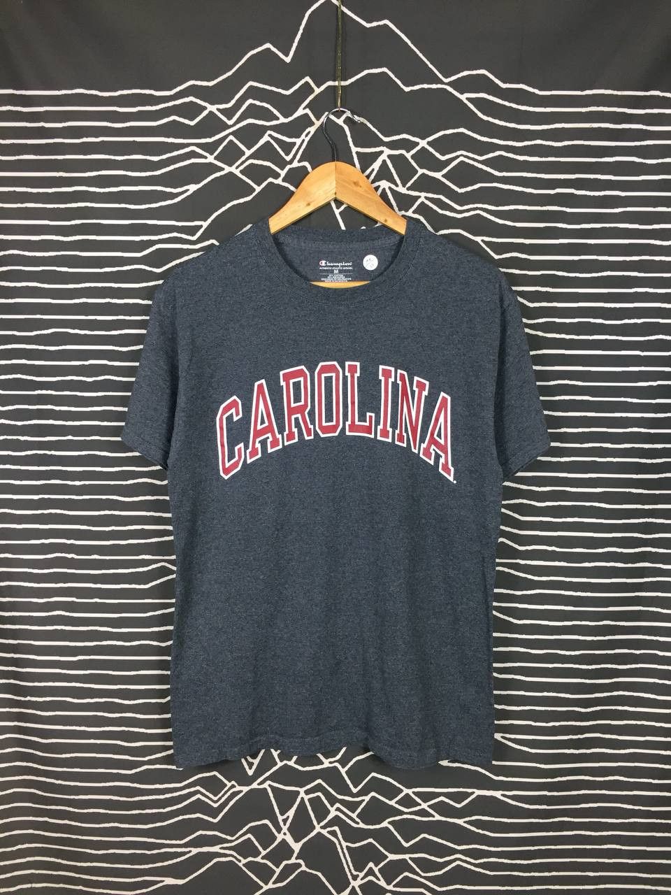 Champion × Vintage Vtg Champion Athletic Apparel Carolina Spell Out Tee Size US M / EU 48-50 / 2 - 1 Thumbnail