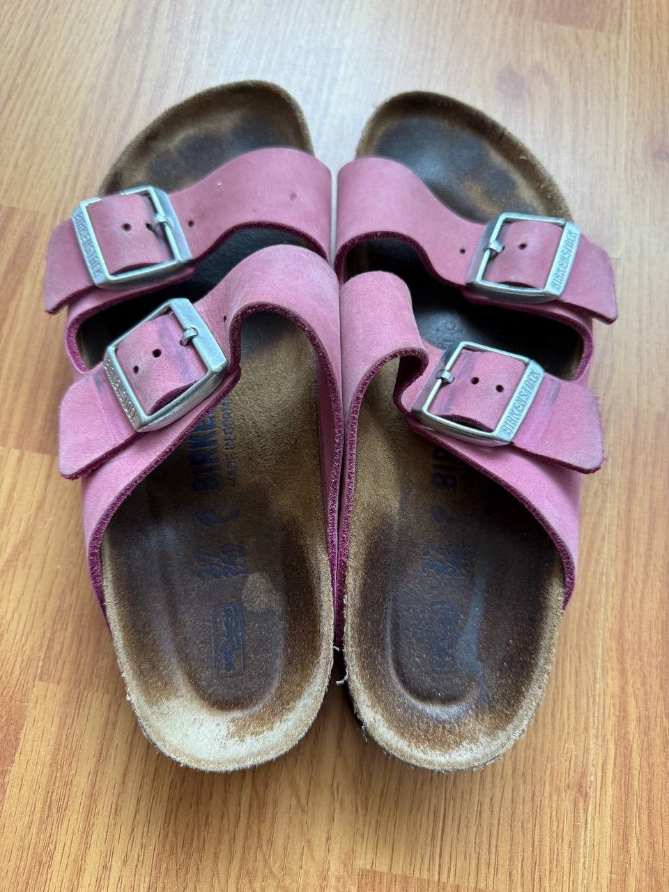 Birkenstock Birkenstock Arizona Pink Sandals Size US 7 / IT 37 - 4 Thumbnail