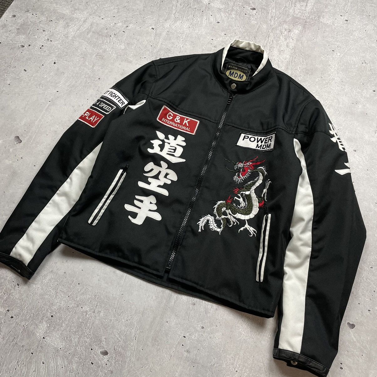 Japanese Brand × Vintage Vintage MDM Moto Jacket Racing Japanese Style Red Dragon Size US L / EU 52-54 / 3 - 2 Thumbnail