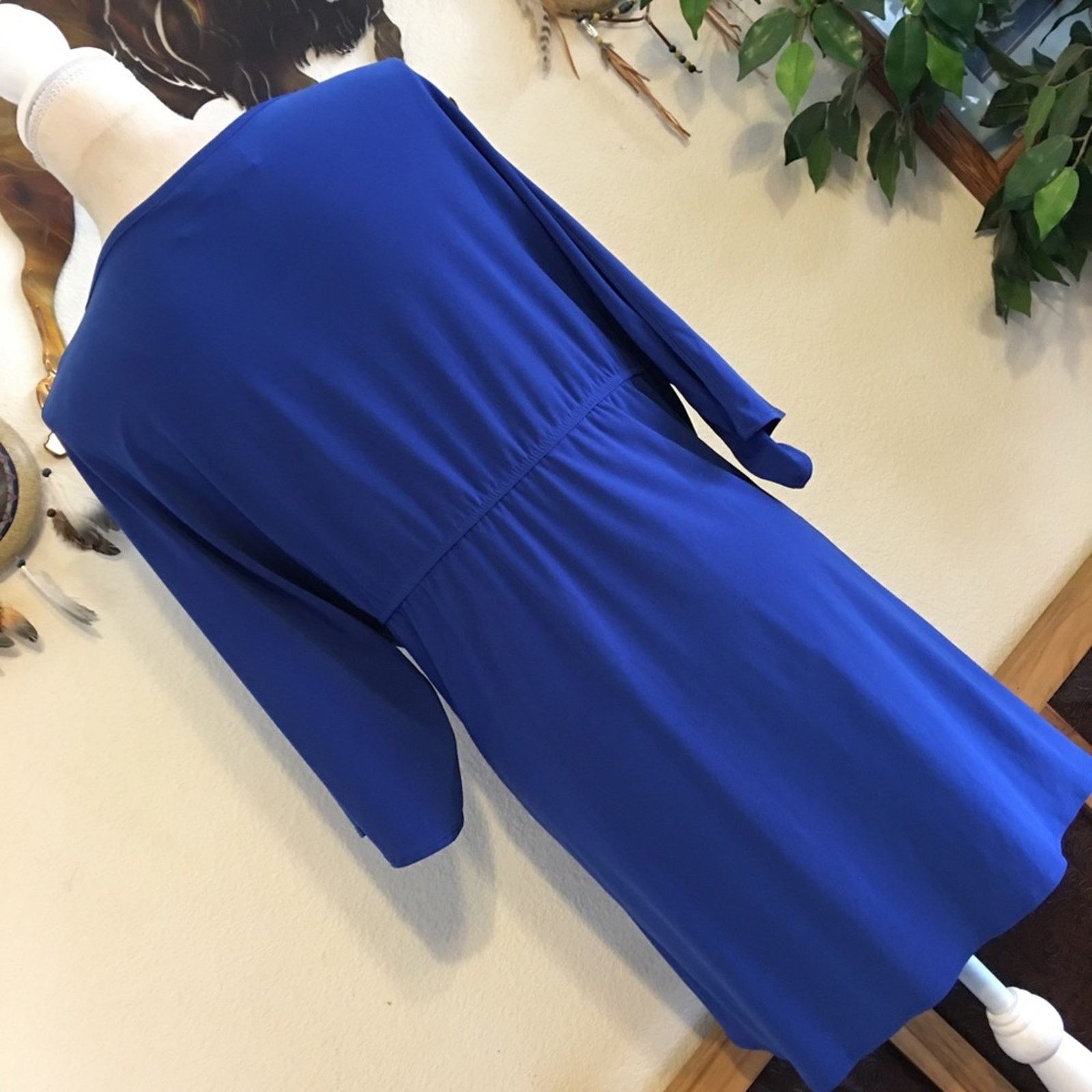 Other Antthony Royal blue half sleeve tunic top dress Size XL / US 12-14 / IT 48-50 - 3 Thumbnail